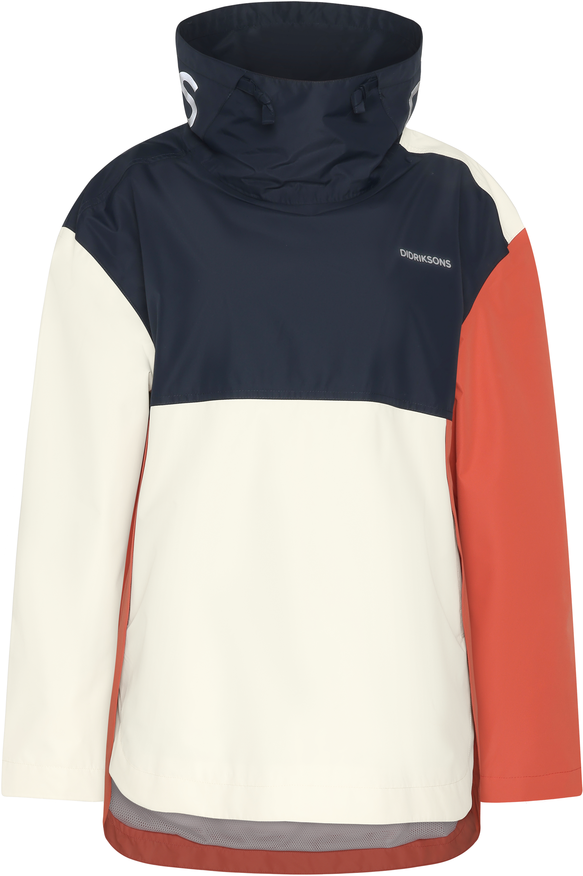Thyra Jacket - Brique Red/Dk.Blue/White - Dam - Anorak - Multi - Storlek: 46 - Didriksons
