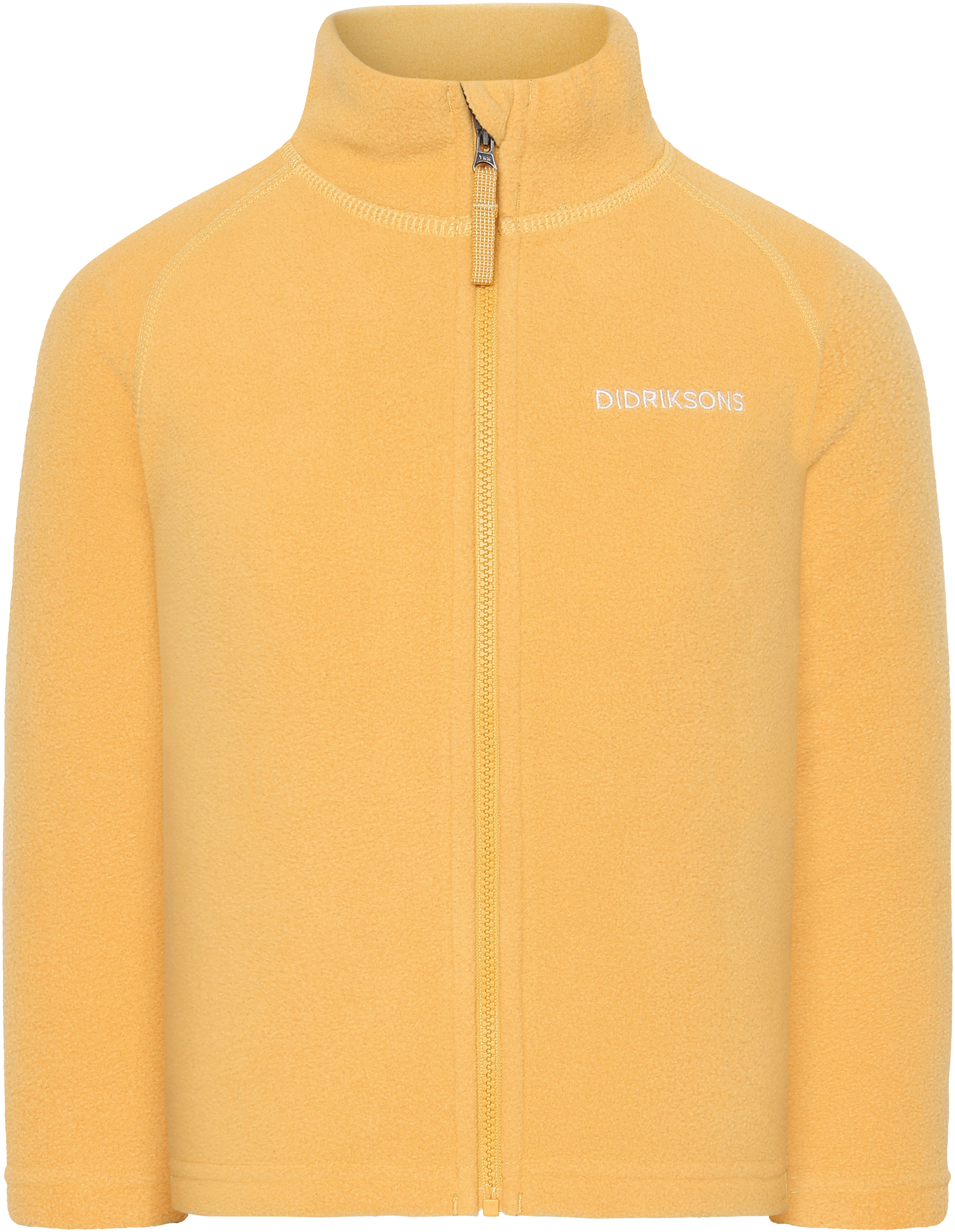 Monte Kid's Full-Zip - Dark Pollen - Barn - Fleecejacka - Gul - Storlek: 100 - Didriksons