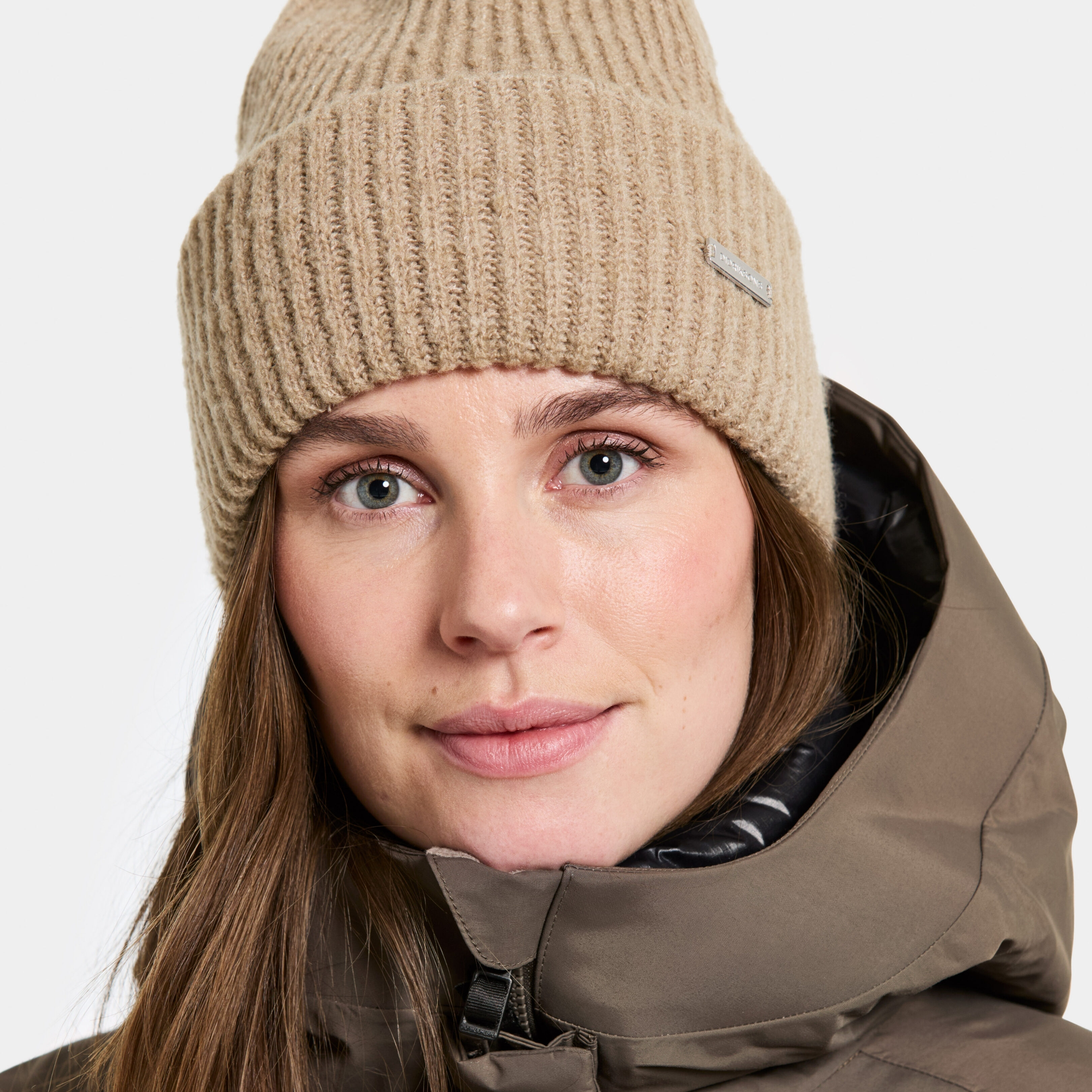 Malia Beanie - Beach beige - Unisex - Mössa - Beige - Storlek: One Size - Didriksons
