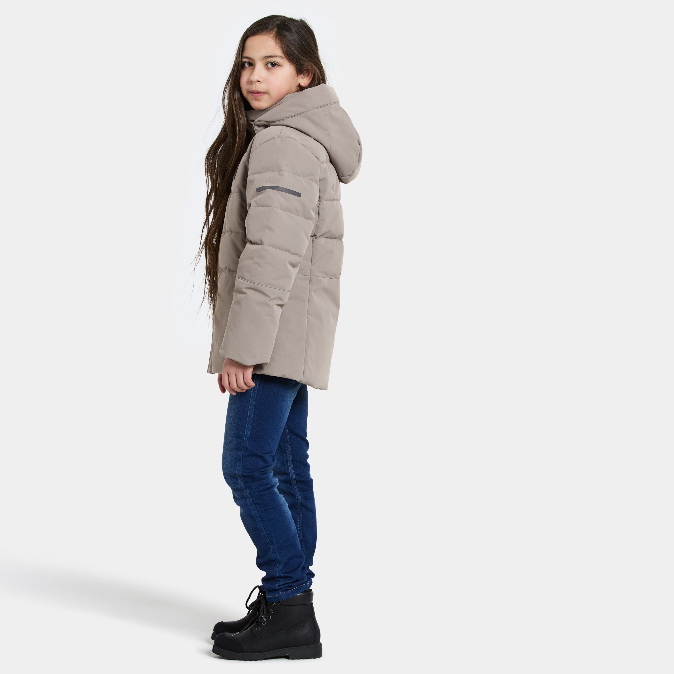 Silikat Kids' Jacket - Ash Brown - Kids' Autumn jacket - Brown - Size: 140 - Didriksons
