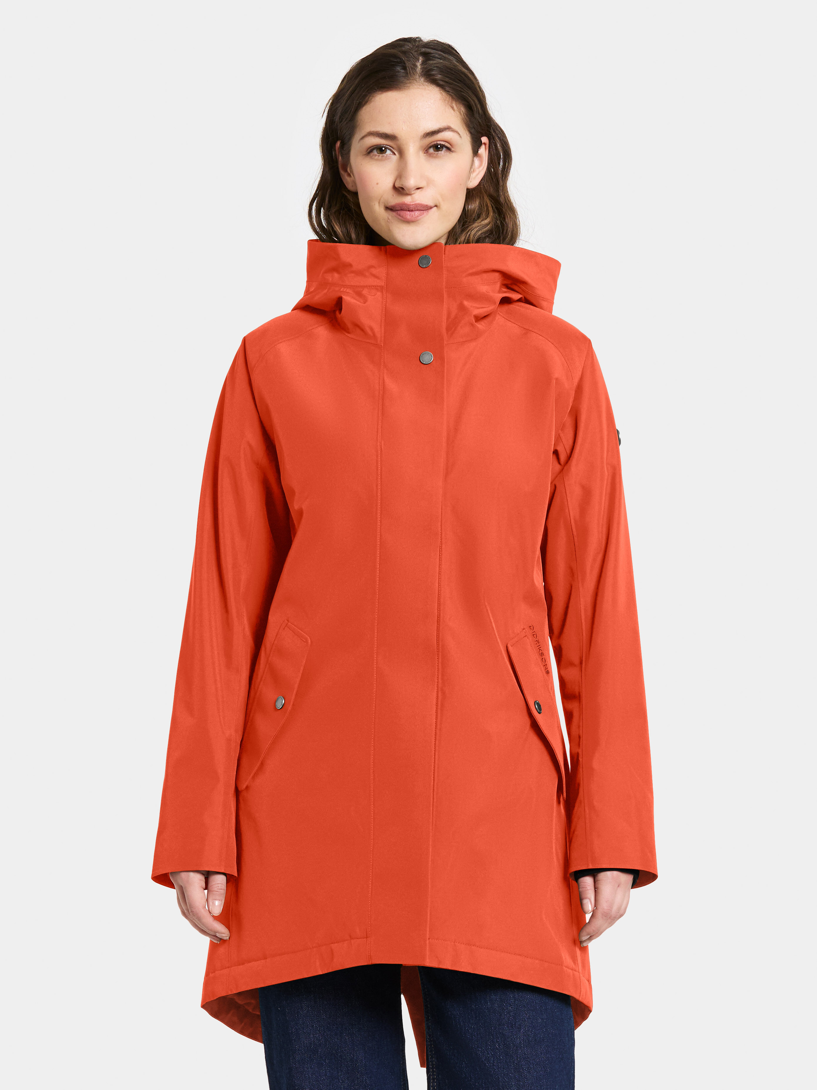 Alana Parka - Rust - Naiset - Syksyntakki - Punainen - Koko: 34 - Didriksons