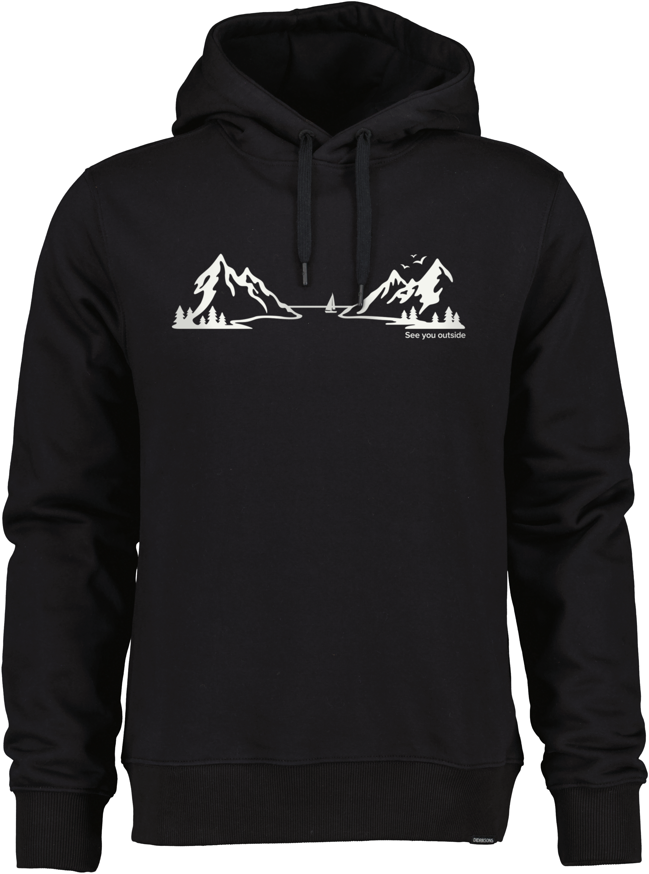 Ven Hoodie Landscape - Black - Men's Sweater - Black - Size: XS - Didriksons