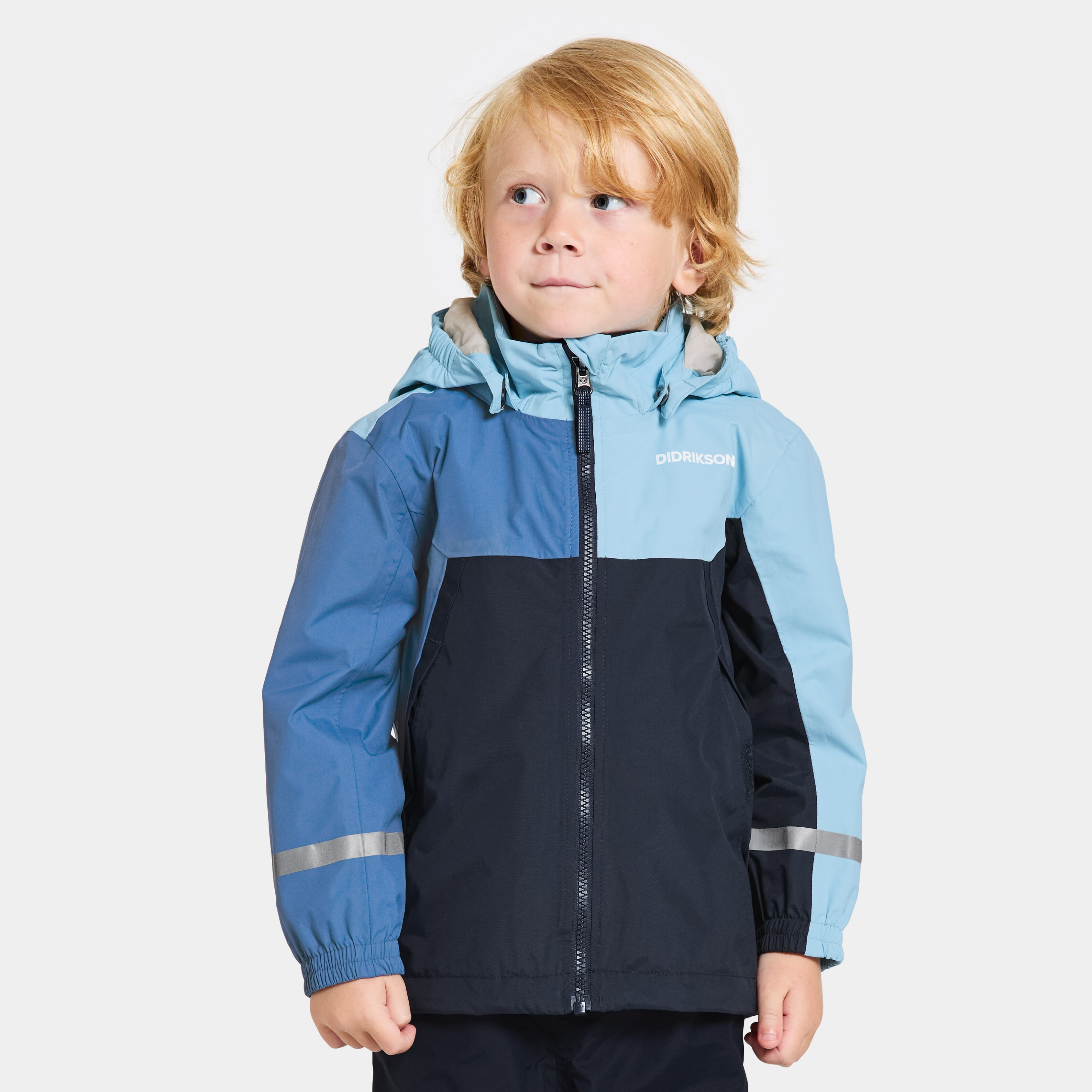 Pilvi Kids' Jacket - Light Sea Blue - Kids' Shell Jacket - Blue - Size: 90 - Didriksons