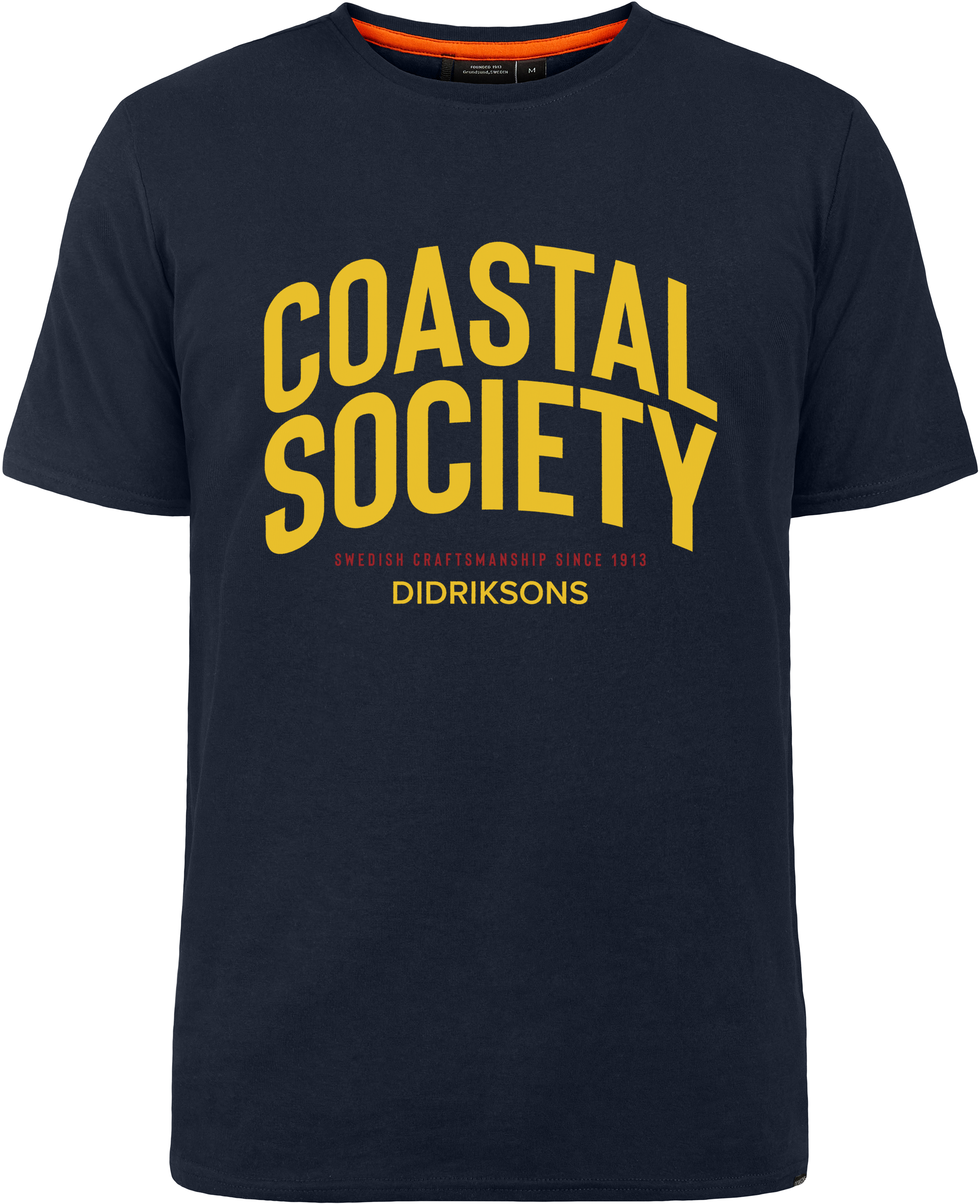 Harald T-shirt Coastal Society - Dark Night Blue - Herre - T-shirt - Blå - Størrelse: L - Didriksons