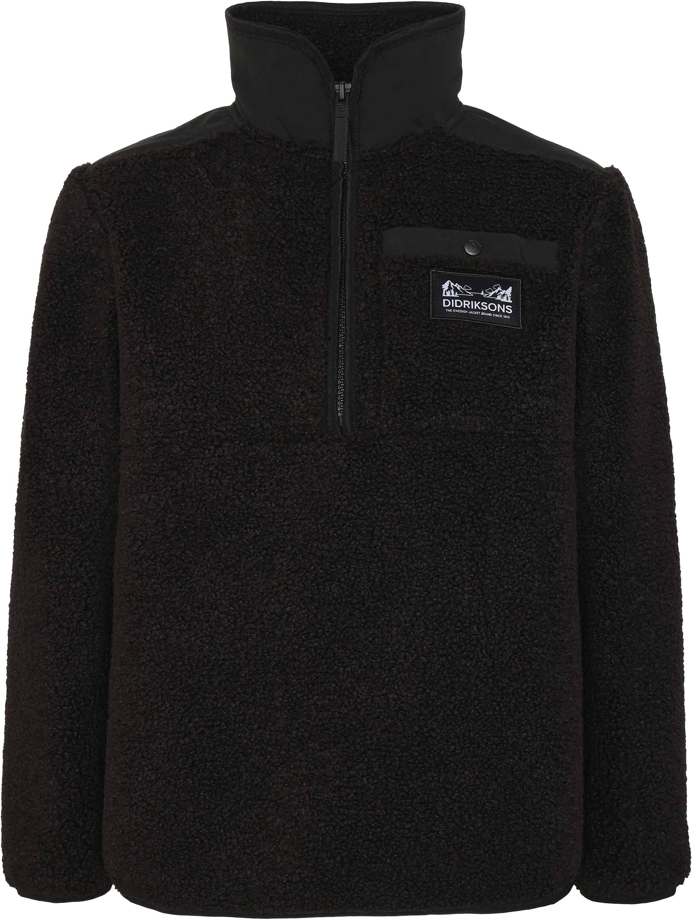 Exa Kids' Half Zip - Black - Kids' Pile Fleece - Black - Size: 150 - Didriksons