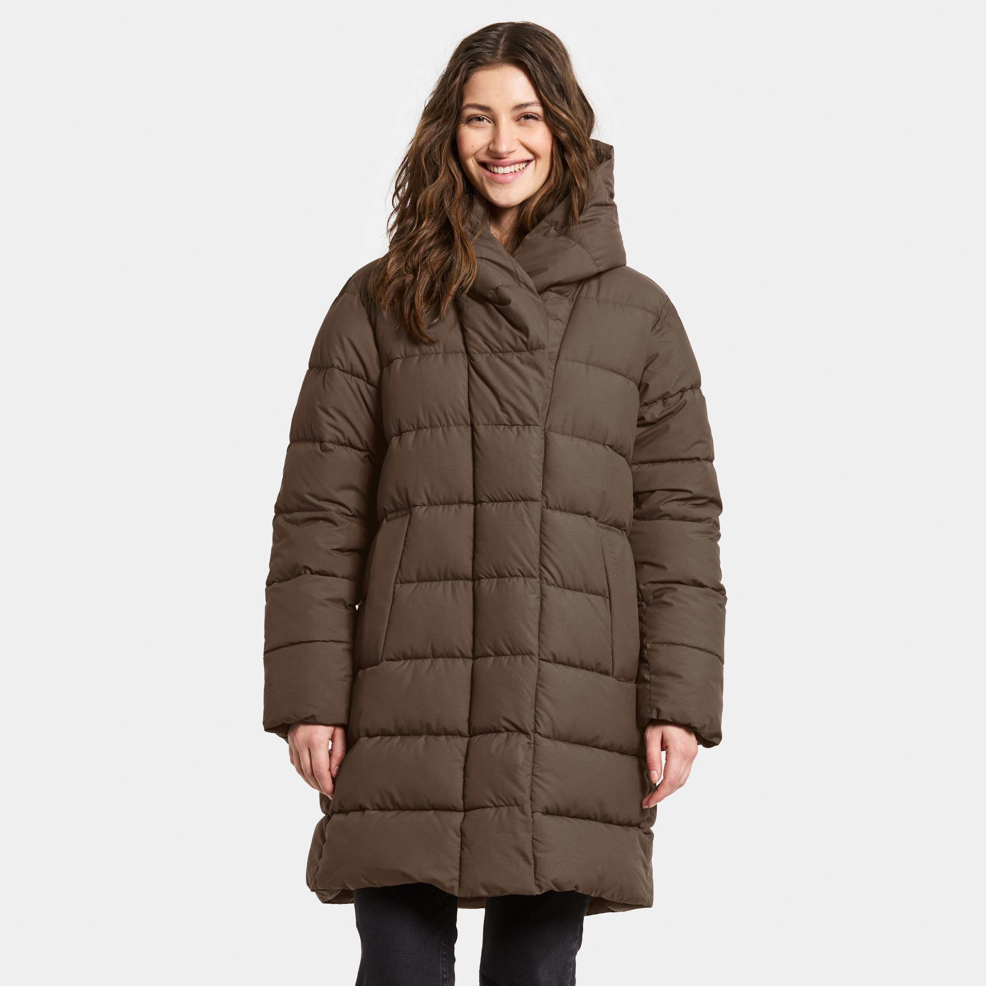 Nella Parka - Mocha Brown - Women's Winter jacket - Brown - Size: 36 - Didriksons