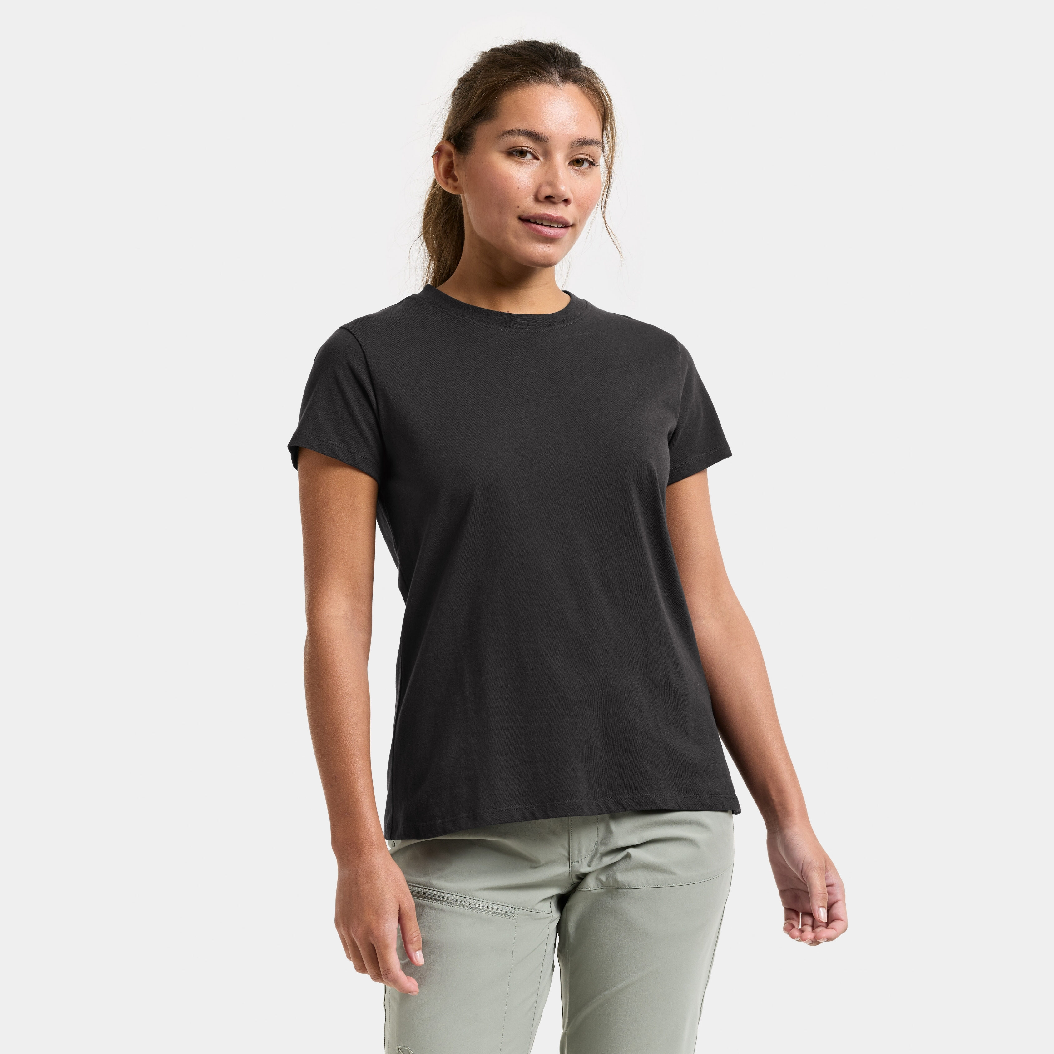 Ingarö T-Shirt - Black - Damen - T-shirt - Schwarz - Größe: 40 - Didriksons
