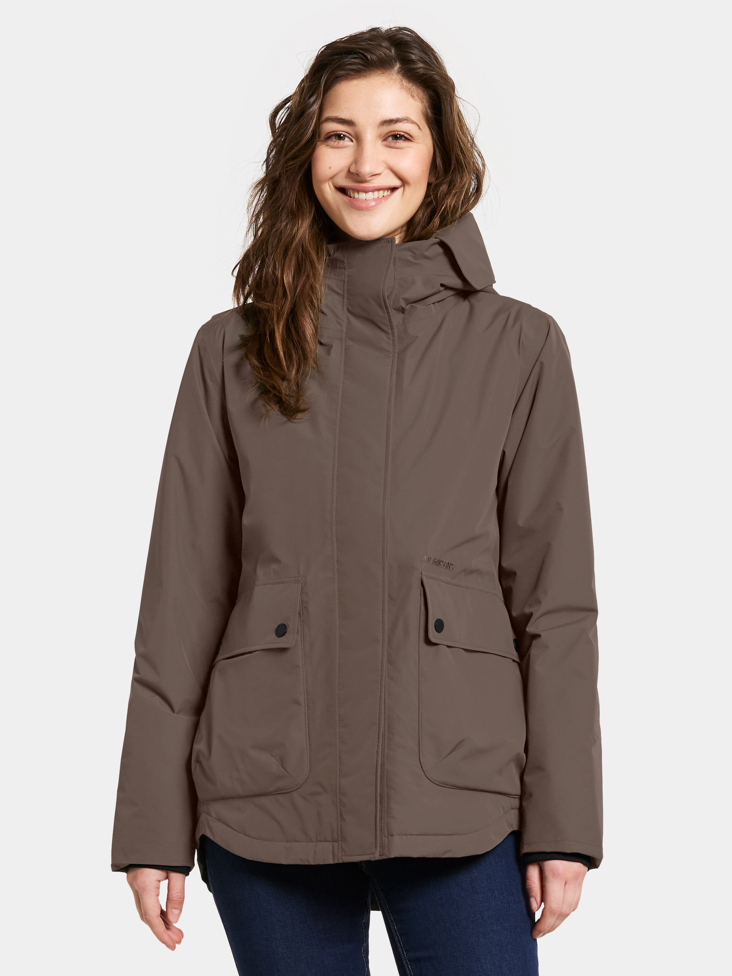 Daniella Jacket - Mocha Brown - Dam - Höstjacka - Brun - Storlek: 38 - Didriksons