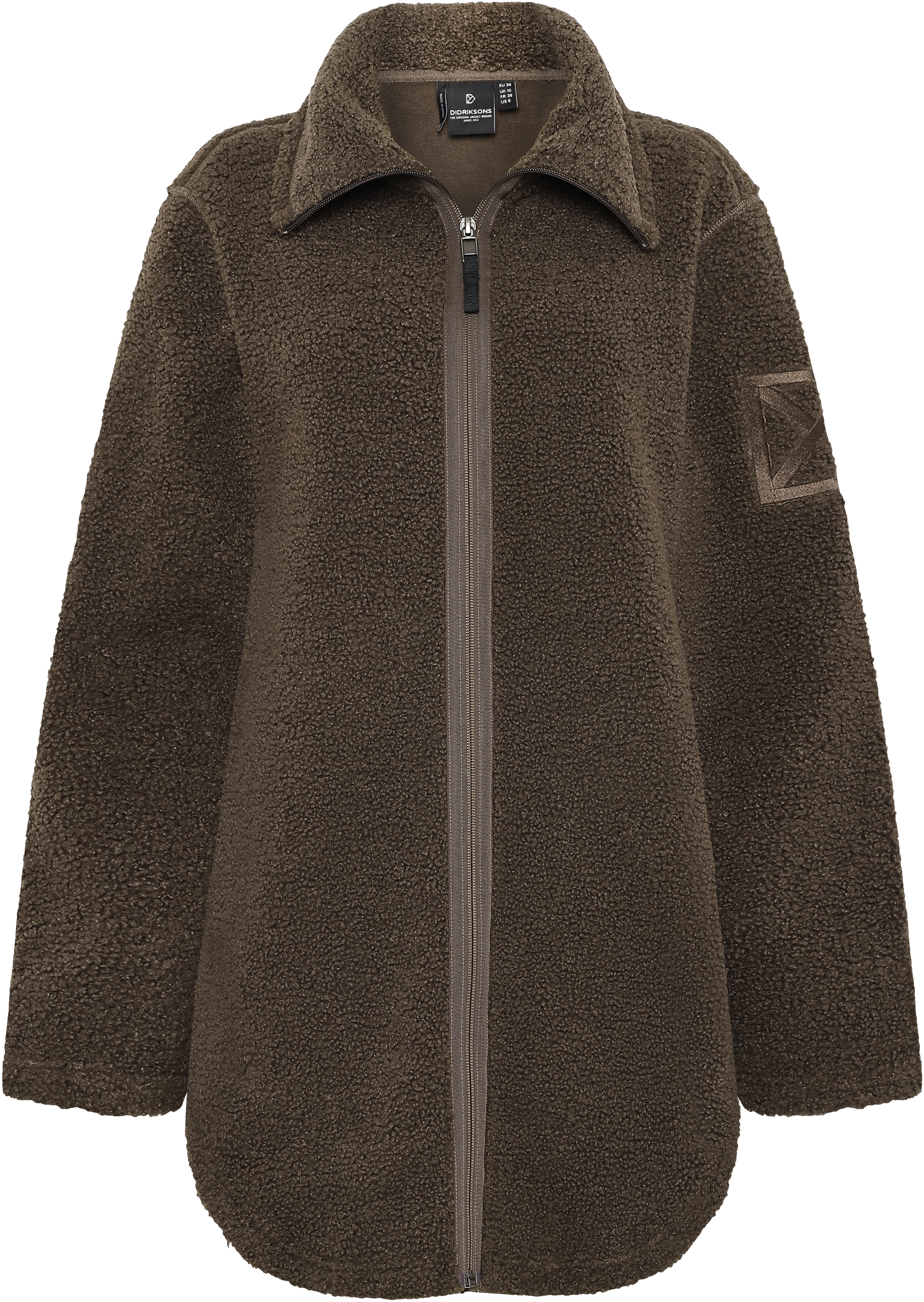 UMI Full-Zip - Women's Pile Fleece - Brown - Size: 40 - Didriksons
