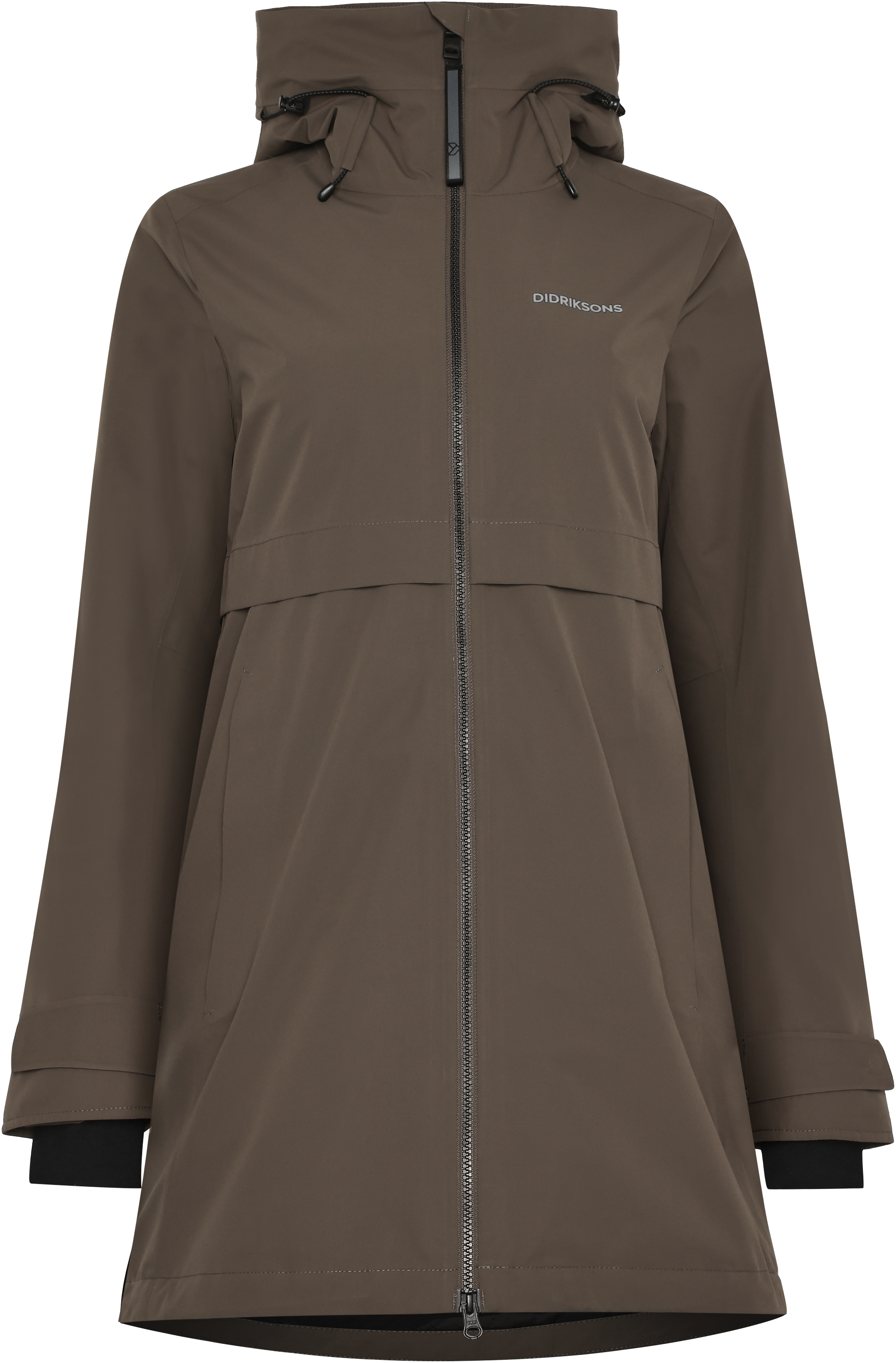 Helle Parka - Mocha Brown - Dam - Höstjacka - Brun - Storlek: 46 - Didriksons