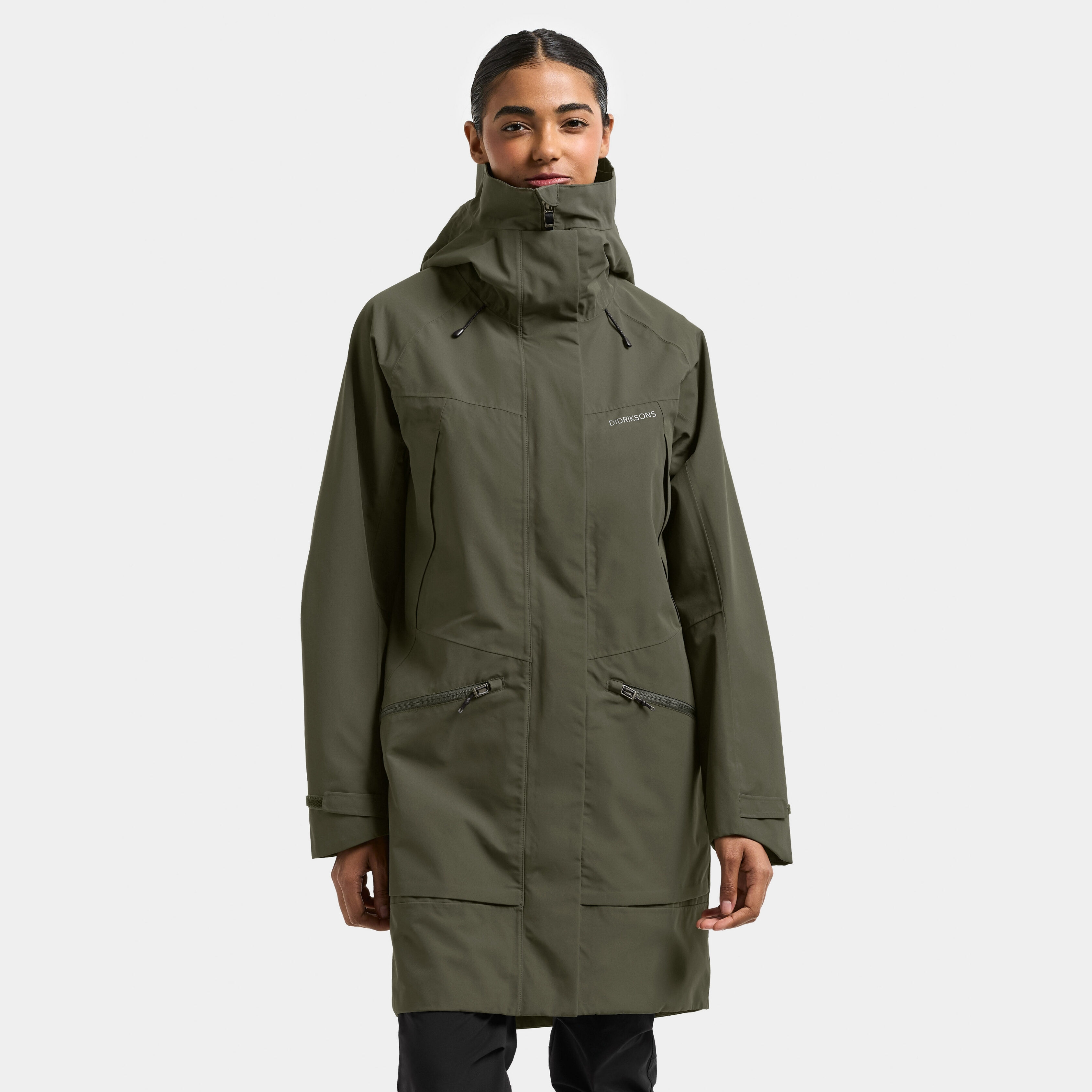 Ilma Parka - Deep Green - Women's Waterproof Jacket - Green - Size: 44 - Didriksons