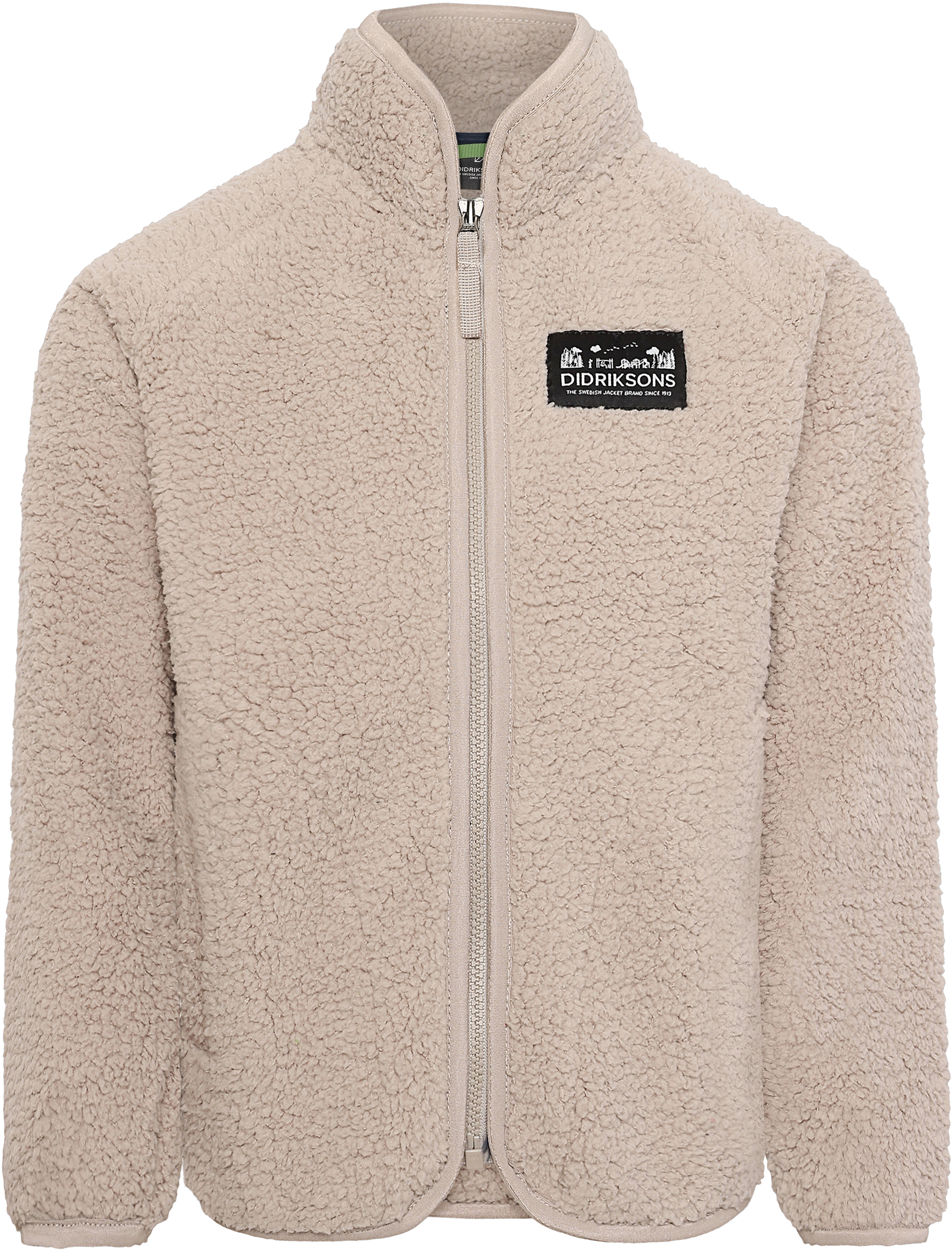 Gibbs Kids' Full-Zip - Beach beige - Barn - Pile fleece - Beige - Størrelse: 90 - Didriksons