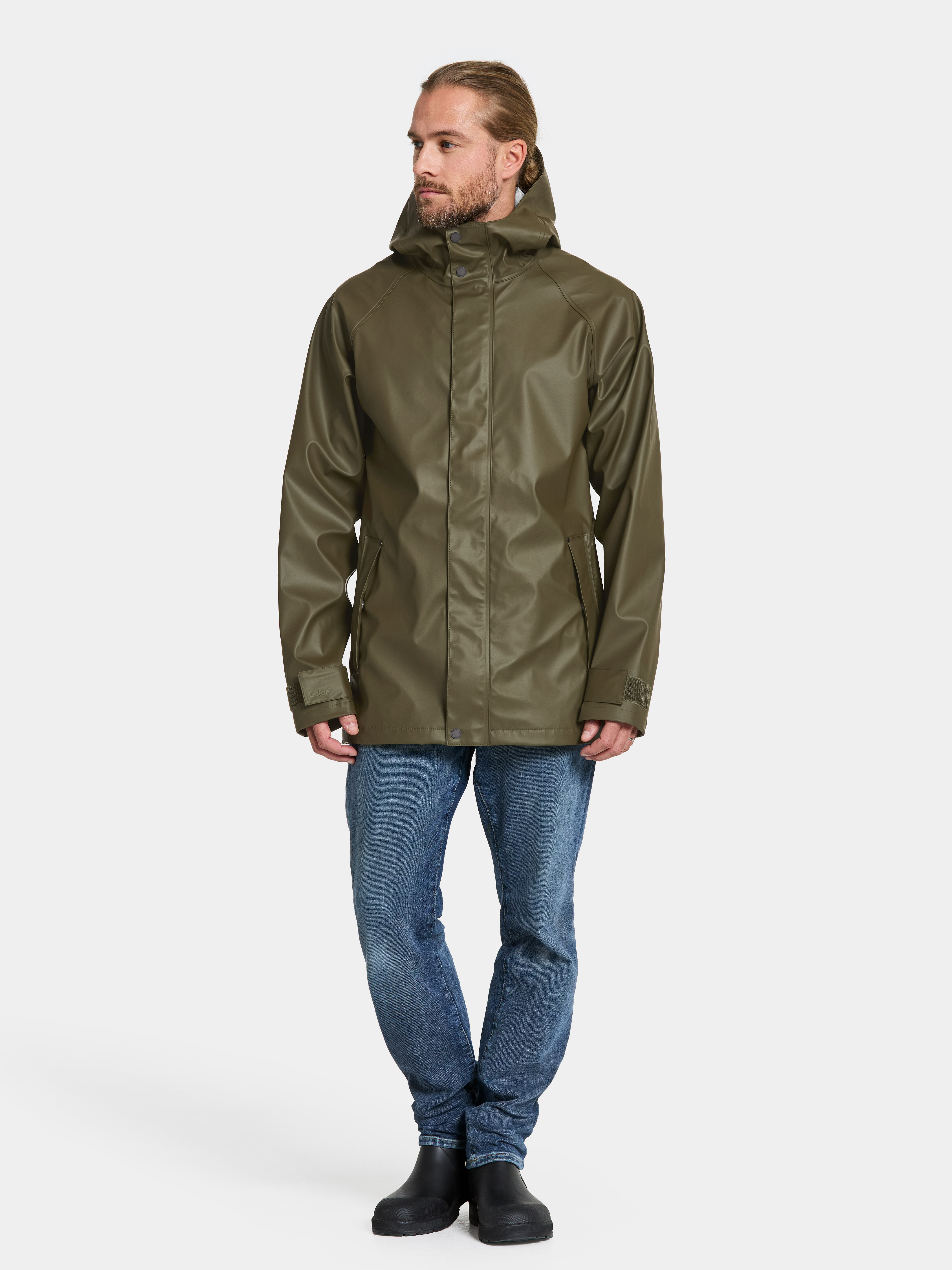 Darwin Jacket Galon - Fog Green - Men's Waterproof Jacket - Green - Size: L - Didriksons