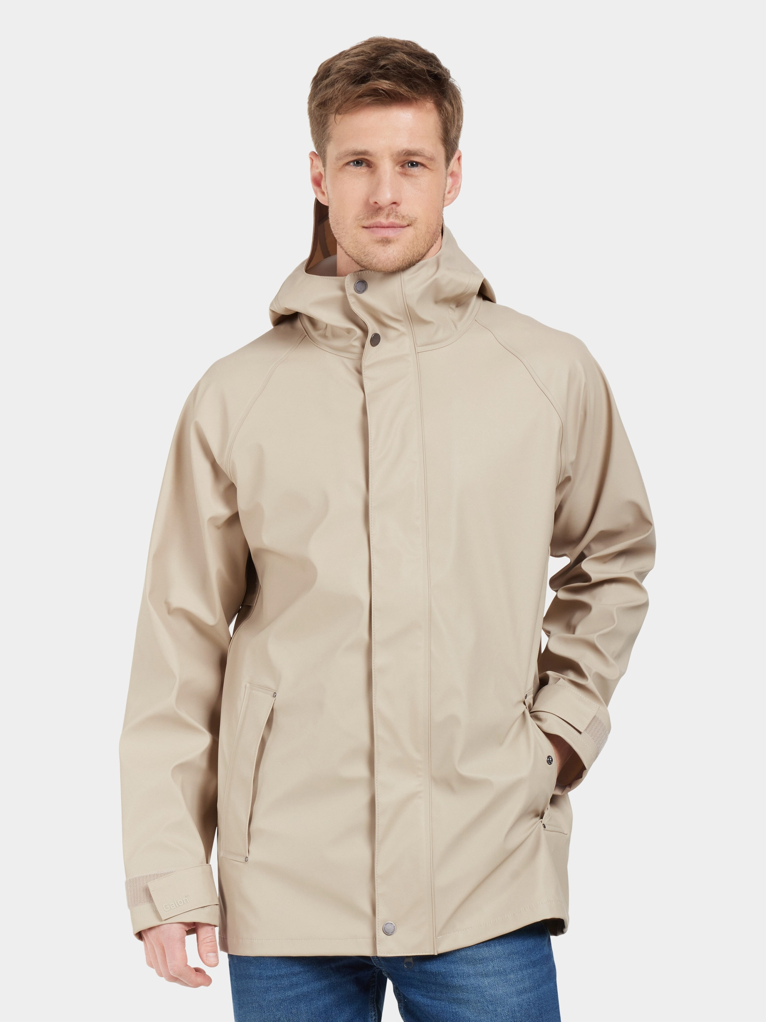 Darwin Jacket Galon - Clay Beige - Men's Waterproof Jacket - Beige - Size: S - Didriksons