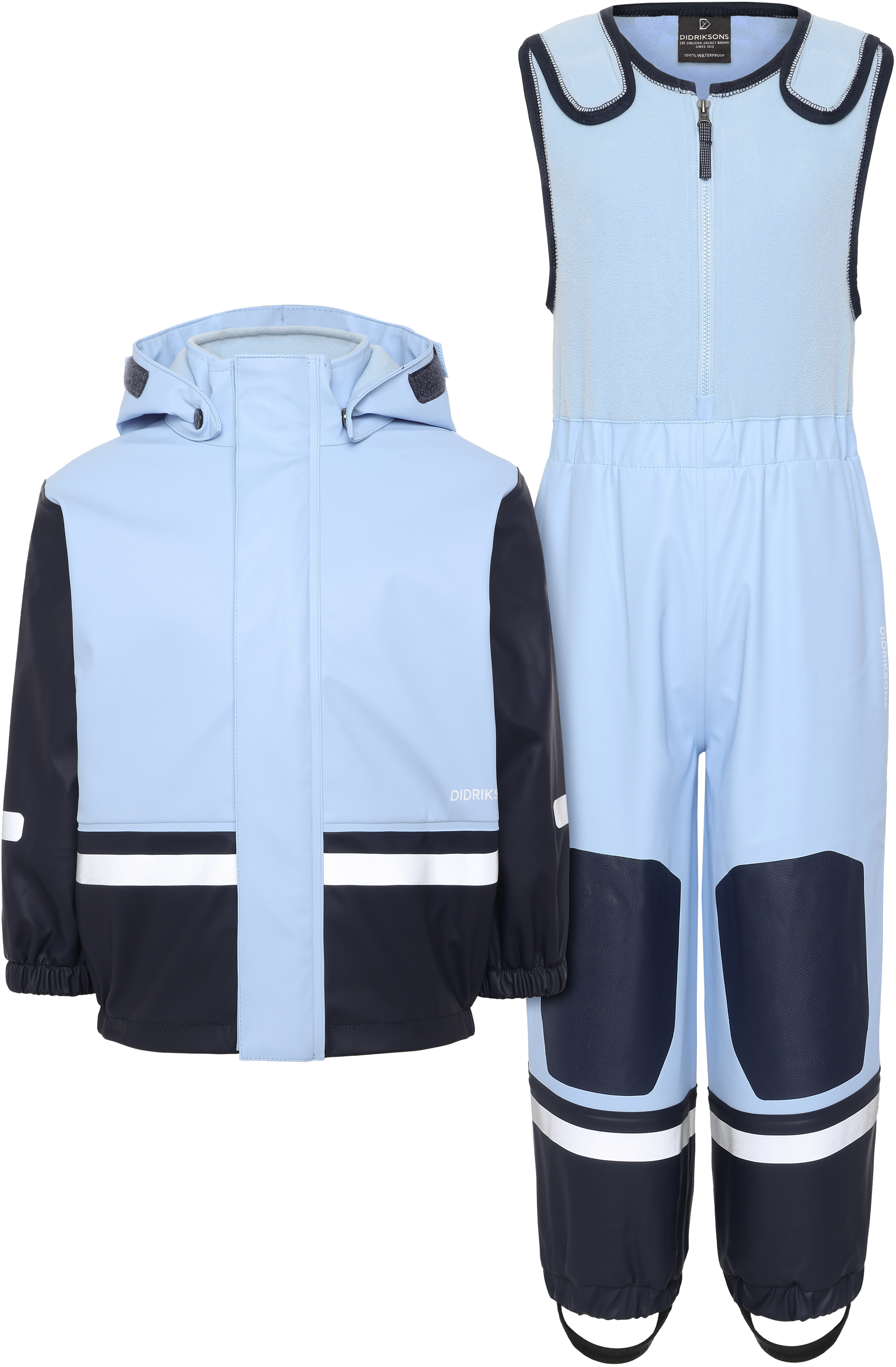 Boardman Kid's Set - Light Sea Blue - Barn - Fodrat regnställ - Blå - Storlek: 130 - Didriksons