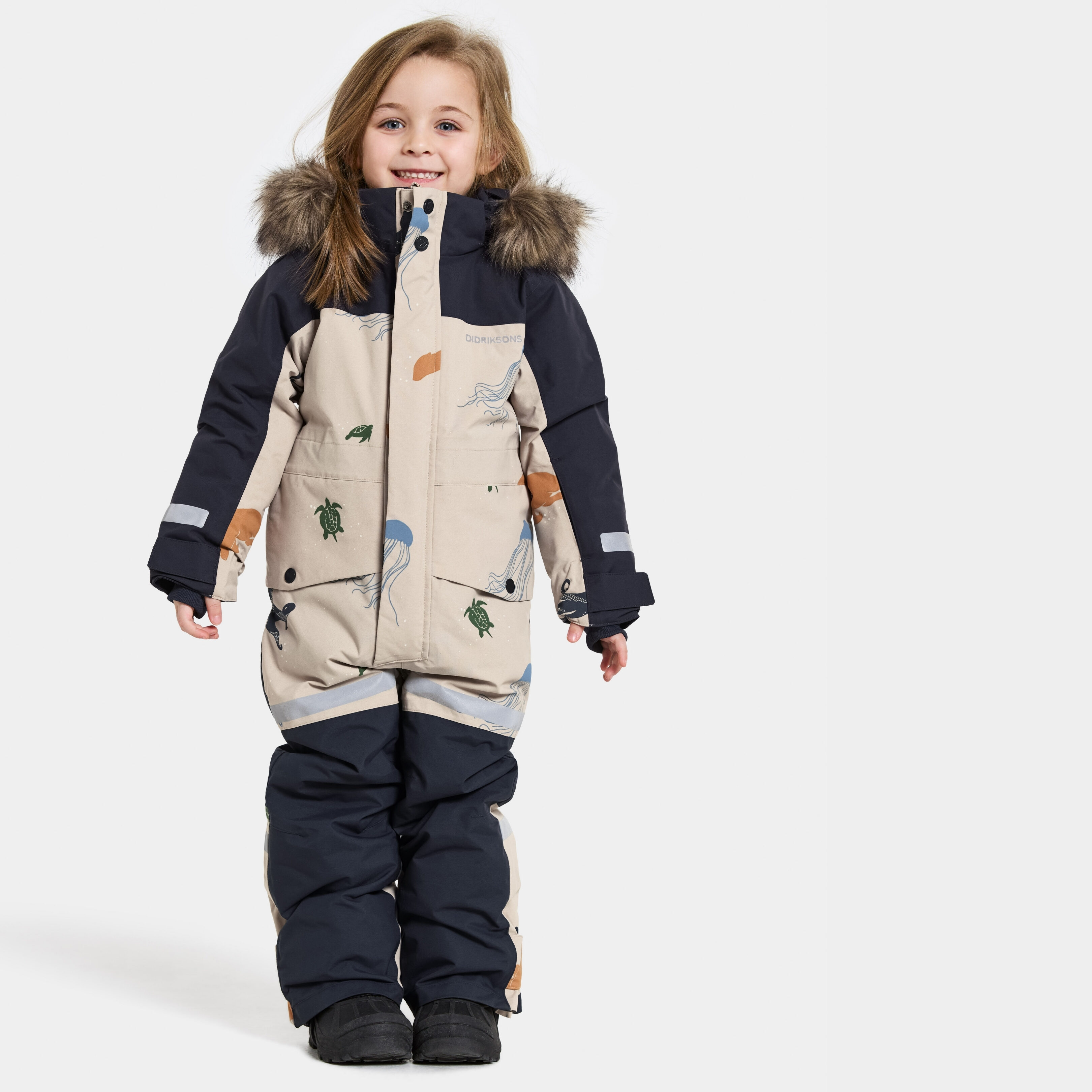 Bjärven Kids' Coverall , Didriksons