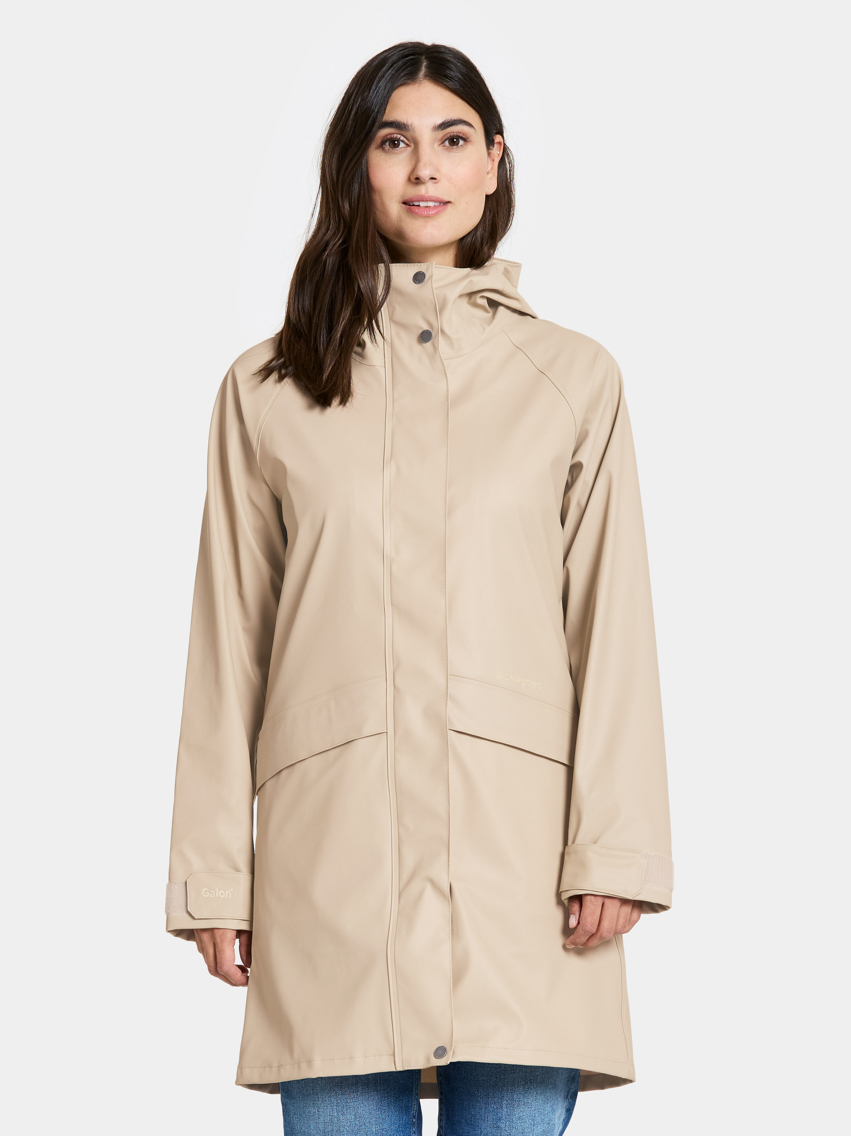 Elly Parka Galon - Clay Beige - Women's Waterproof Jacket - Beige - Size: 40 - Didriksons