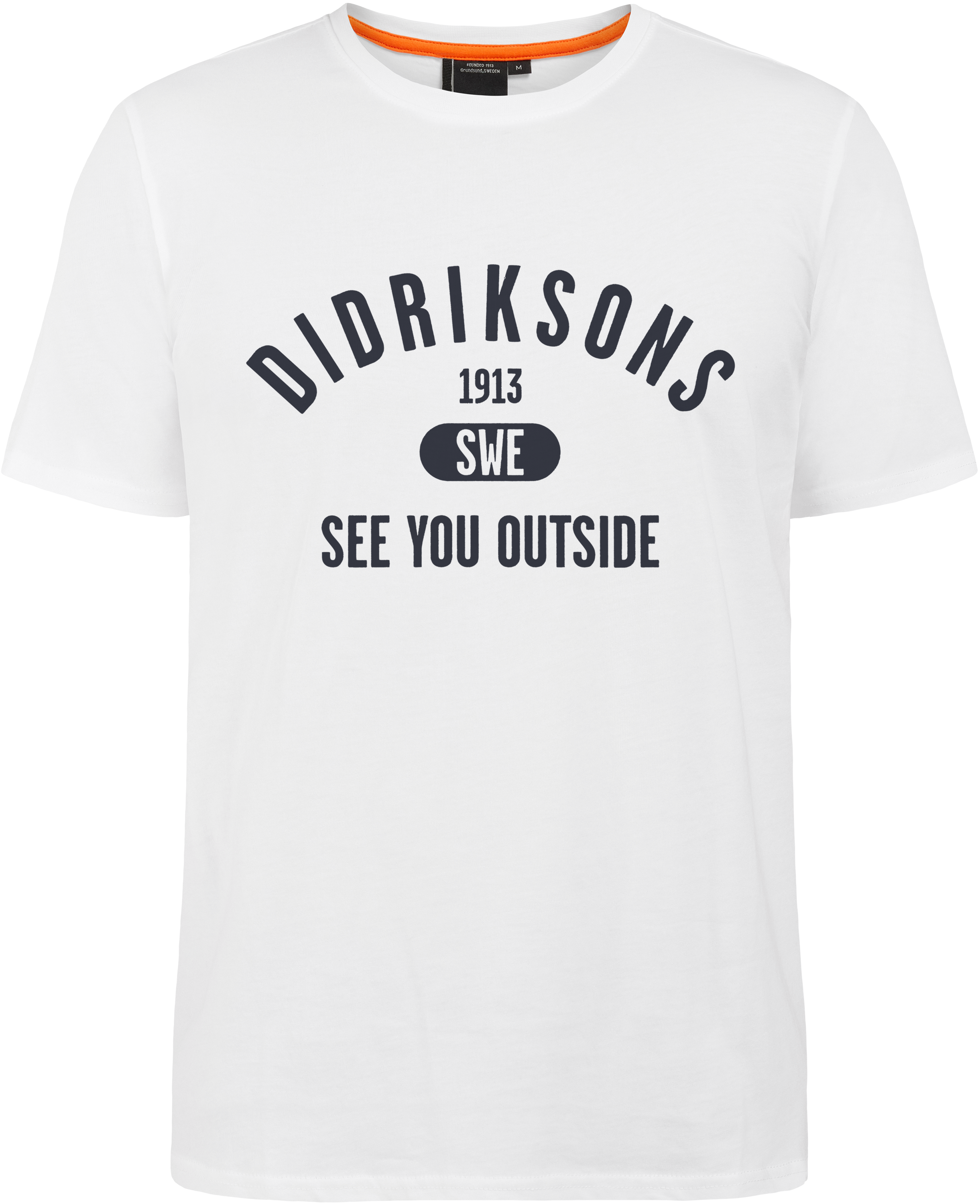 Harald T-shirt Collegiate - Snow white - Herre - T-shirt - Hvit - Størrelse: XXXL - Didriksons