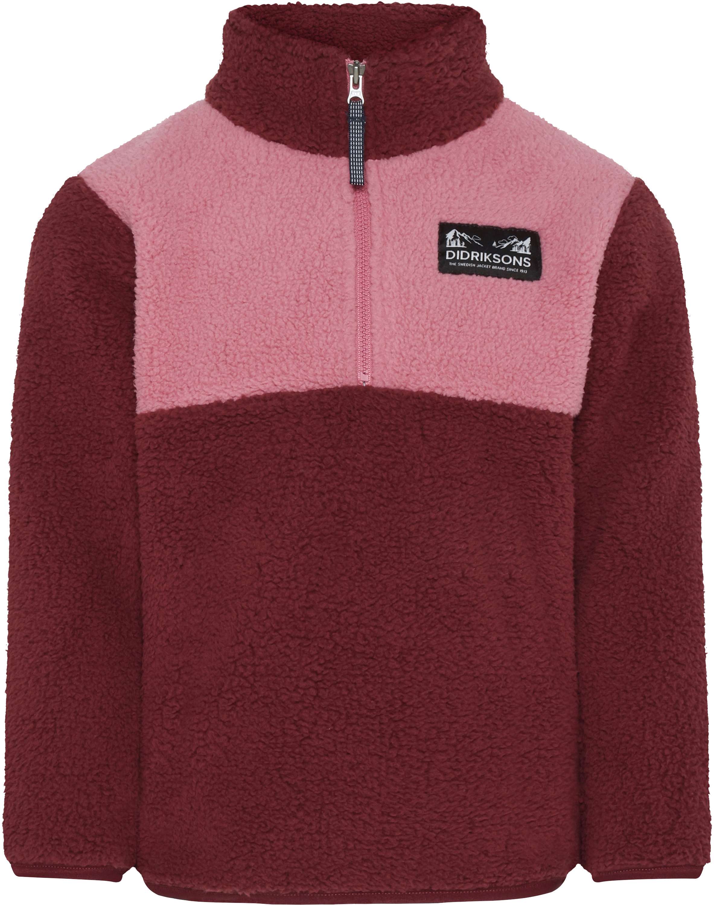 Gosig Kids' Half-Zip - Anemon Red - Kids' Pile Fleece - Red - Size: 120 - Didriksons