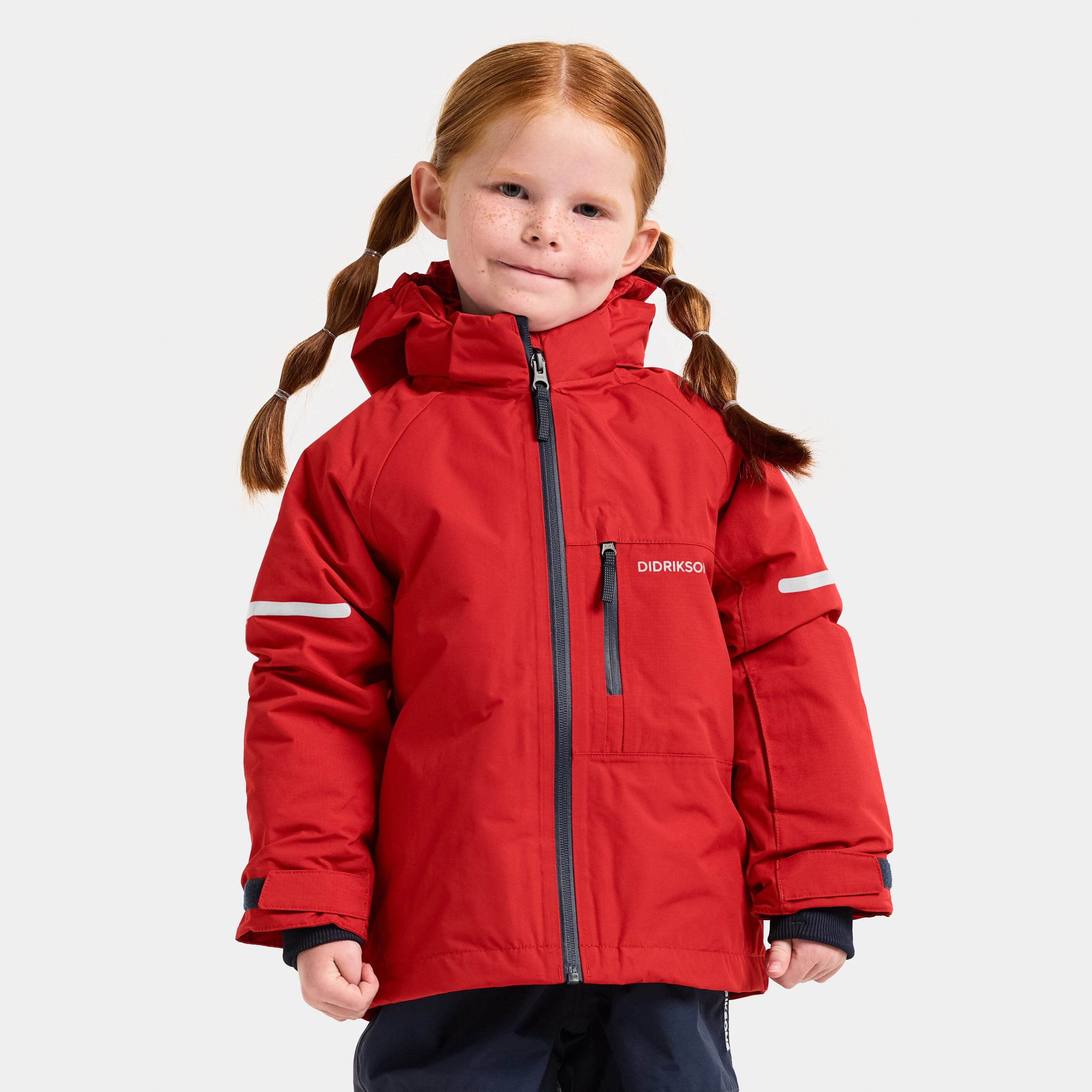 Falken Kids' Jacket - Pomme Red - Kids' Outdoor Jacket - Red - Size: 90 - Didriksons