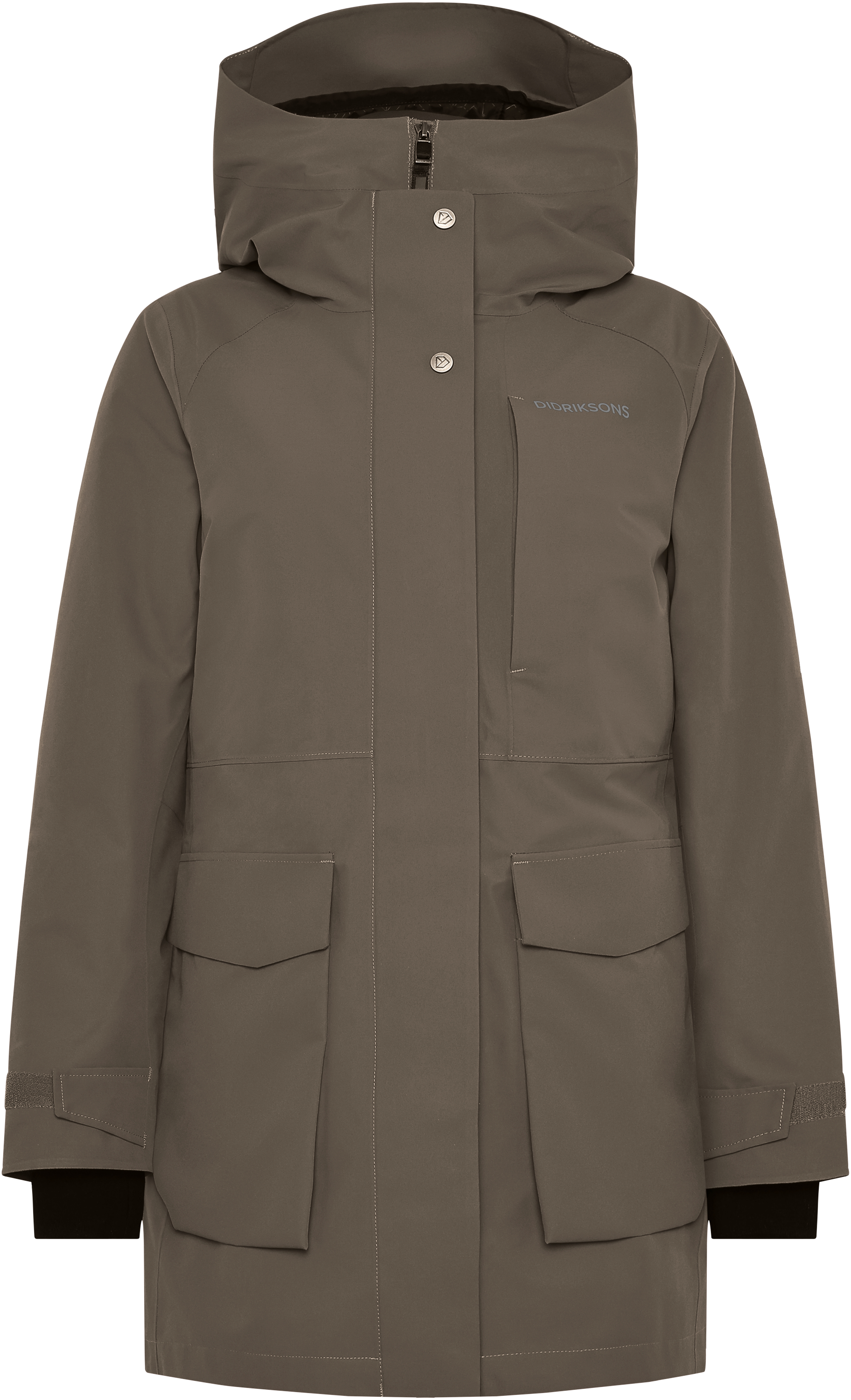 Harriet Parka - Mocha Brown - Dam - Höstjacka - Brun - Storlek: 48 - Didriksons