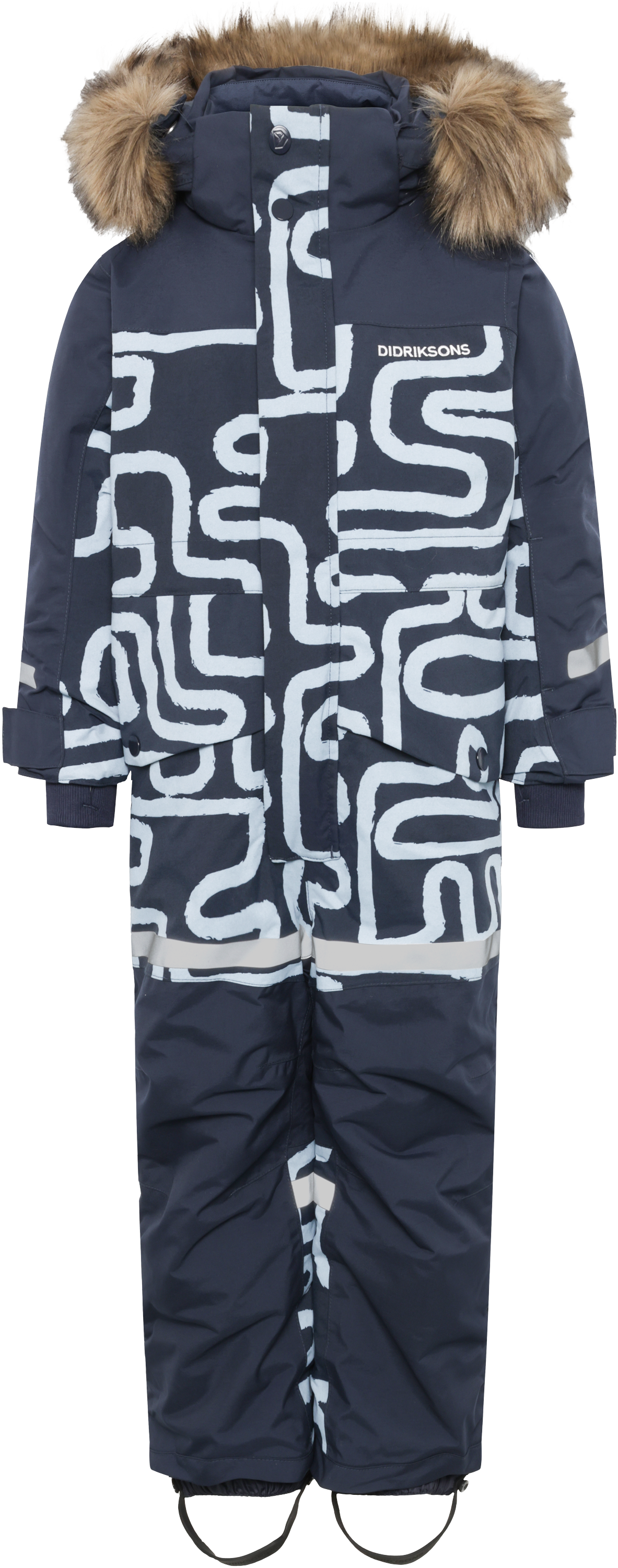 Bjärven Pr Kids' Coverall - Path S Blue - Barn - Overall - Blå - Storlek: 110 - Didriksons