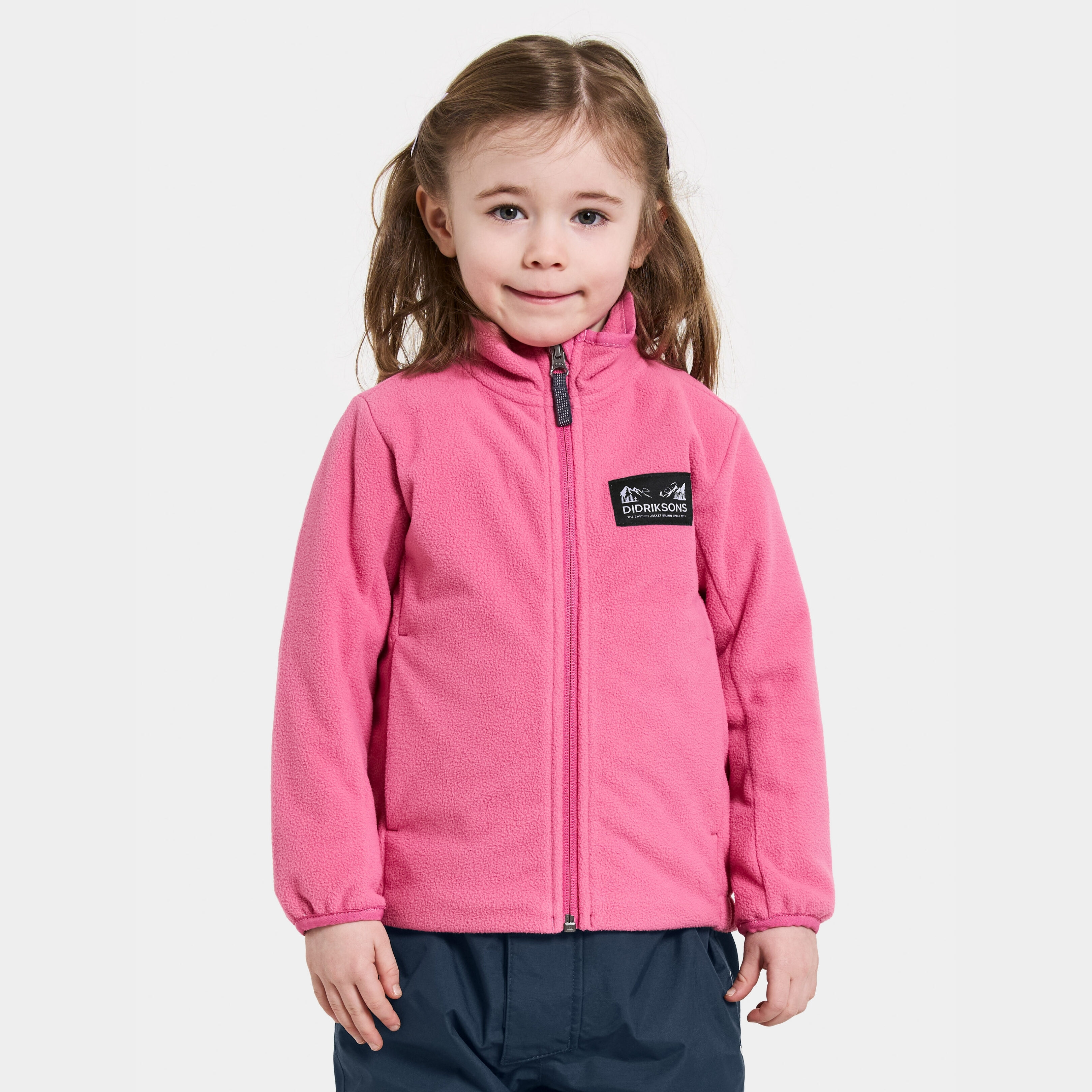 Muskot Kids' Jacket - Sweet pink - Kids' Fleece & Midlayer - Pink - Size: 120 - Didriksons