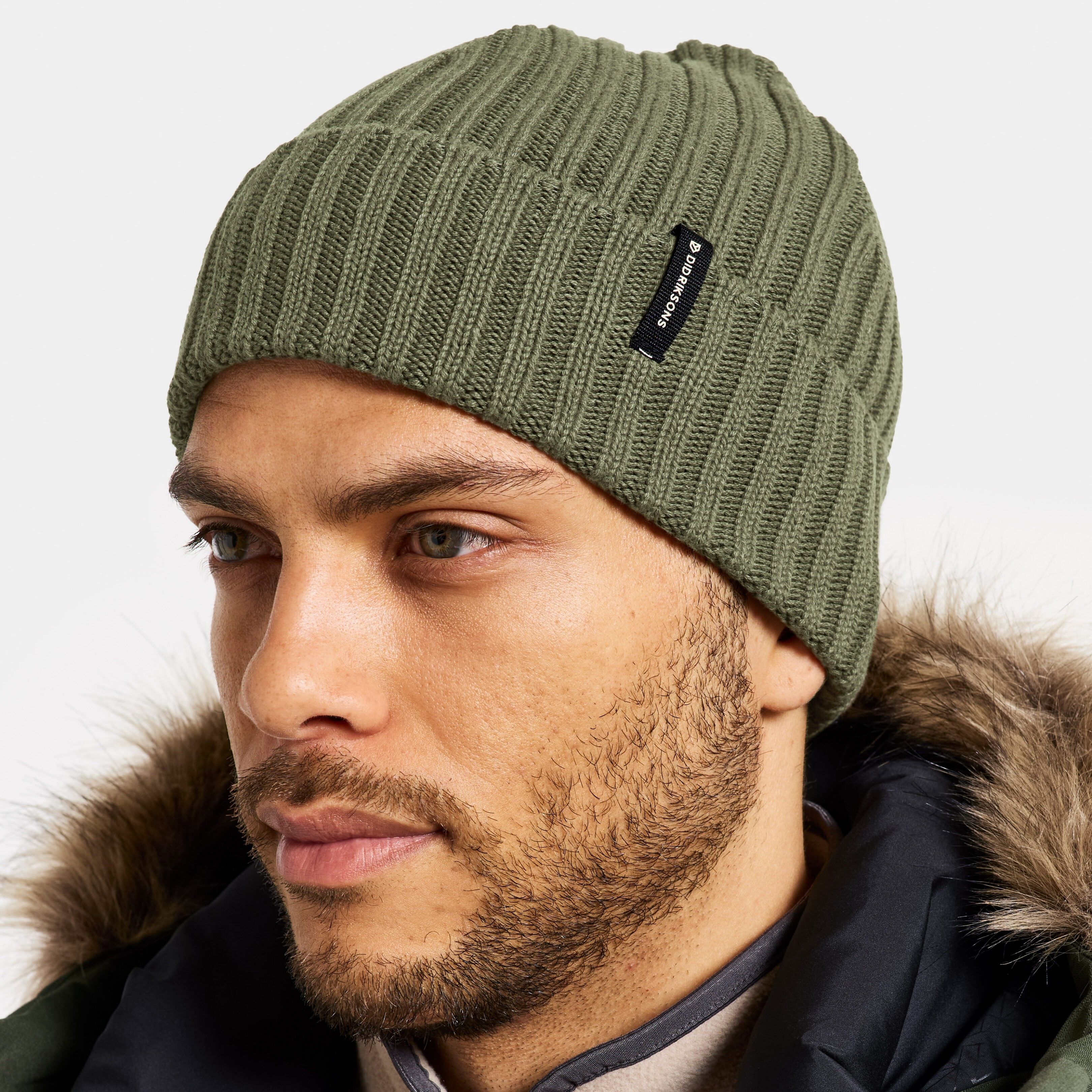 Laken Beanie - Deep Green - Unisex - Mössa - Grön - Storlek: One Size - Didriksons