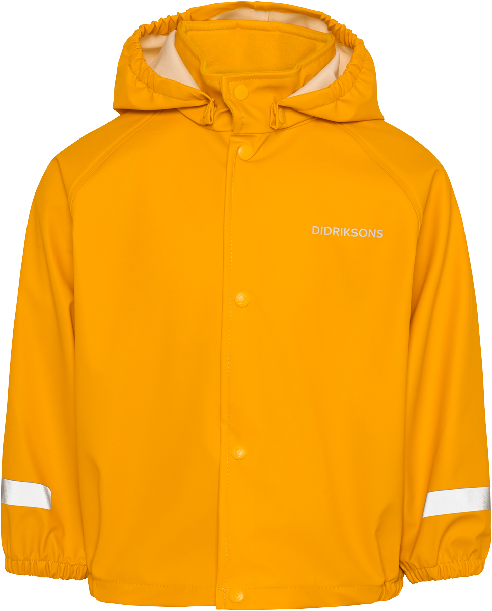 Slaskeman Kids ́ Jacket - Oat Yellow - Kids' Waterproof Jacket - Yellow - Size: 90 - Didriksons