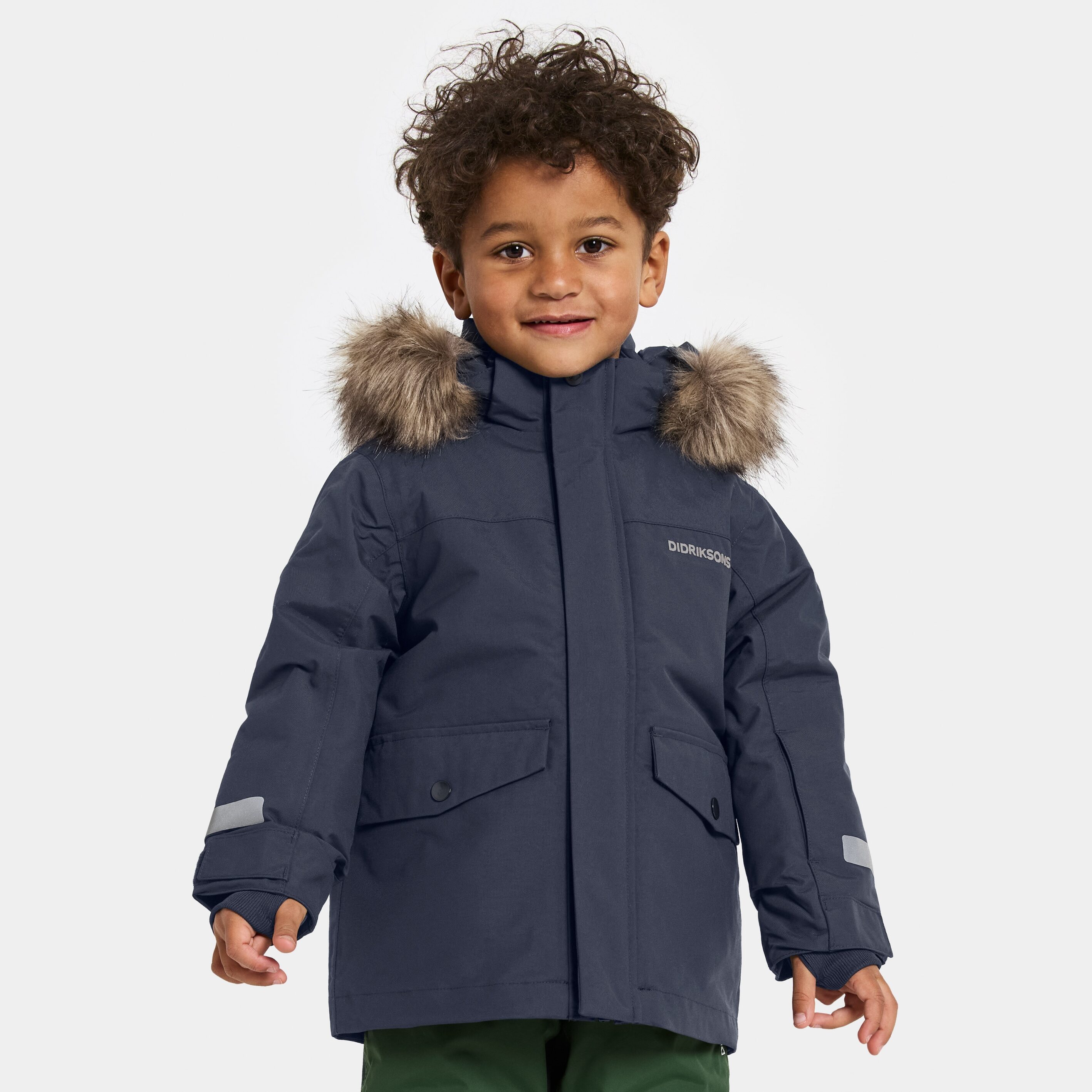 Bjärven Kids' Parka - Navy - Kids' Winter jacket - Blue - Size: 140 - Didriksons
