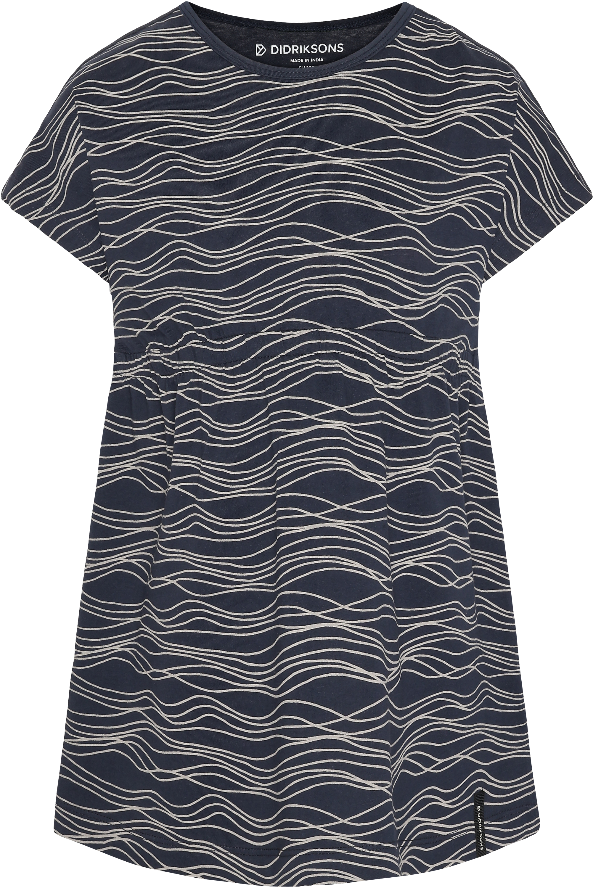 Havstulpan Kids' Dress - Wave Navy - Barn - Klänning - Blå - Storlek: 130 - Didriksons