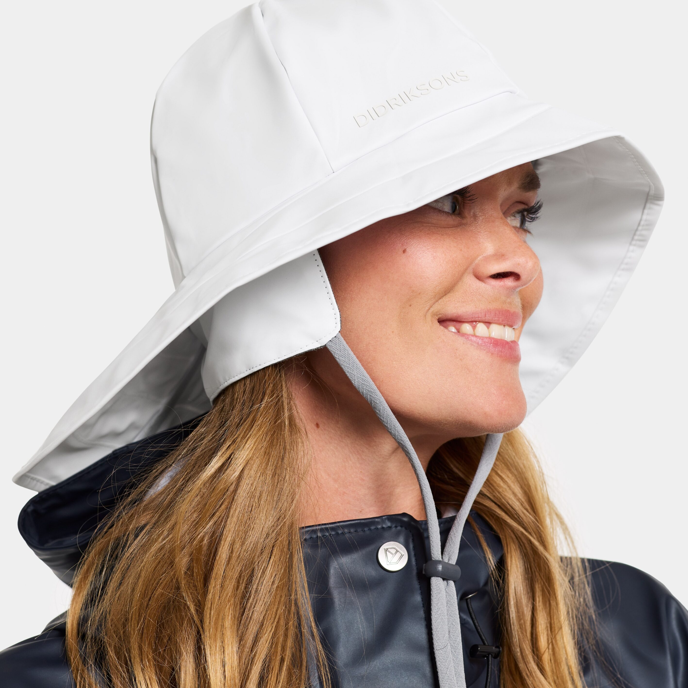 Southwest Hat Galon - Snow white - Unisex - Sydvest & Regnhatt - Hvit - Størrelse: M - Didriksons