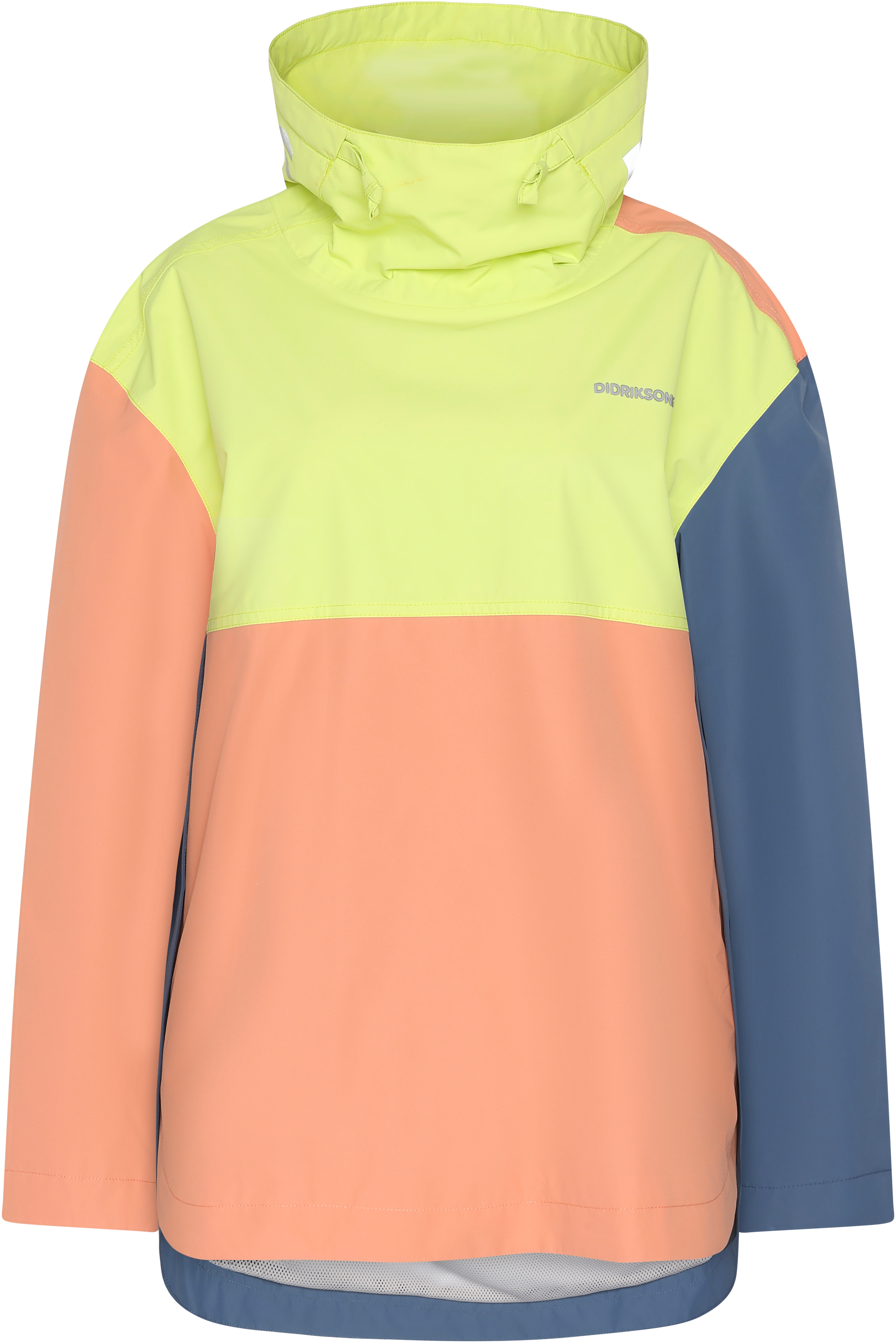 Thyra Jacket - TrueBlue/Green/Pink - Dam - Anorak - Multi - Storlek: 34 - Didriksons