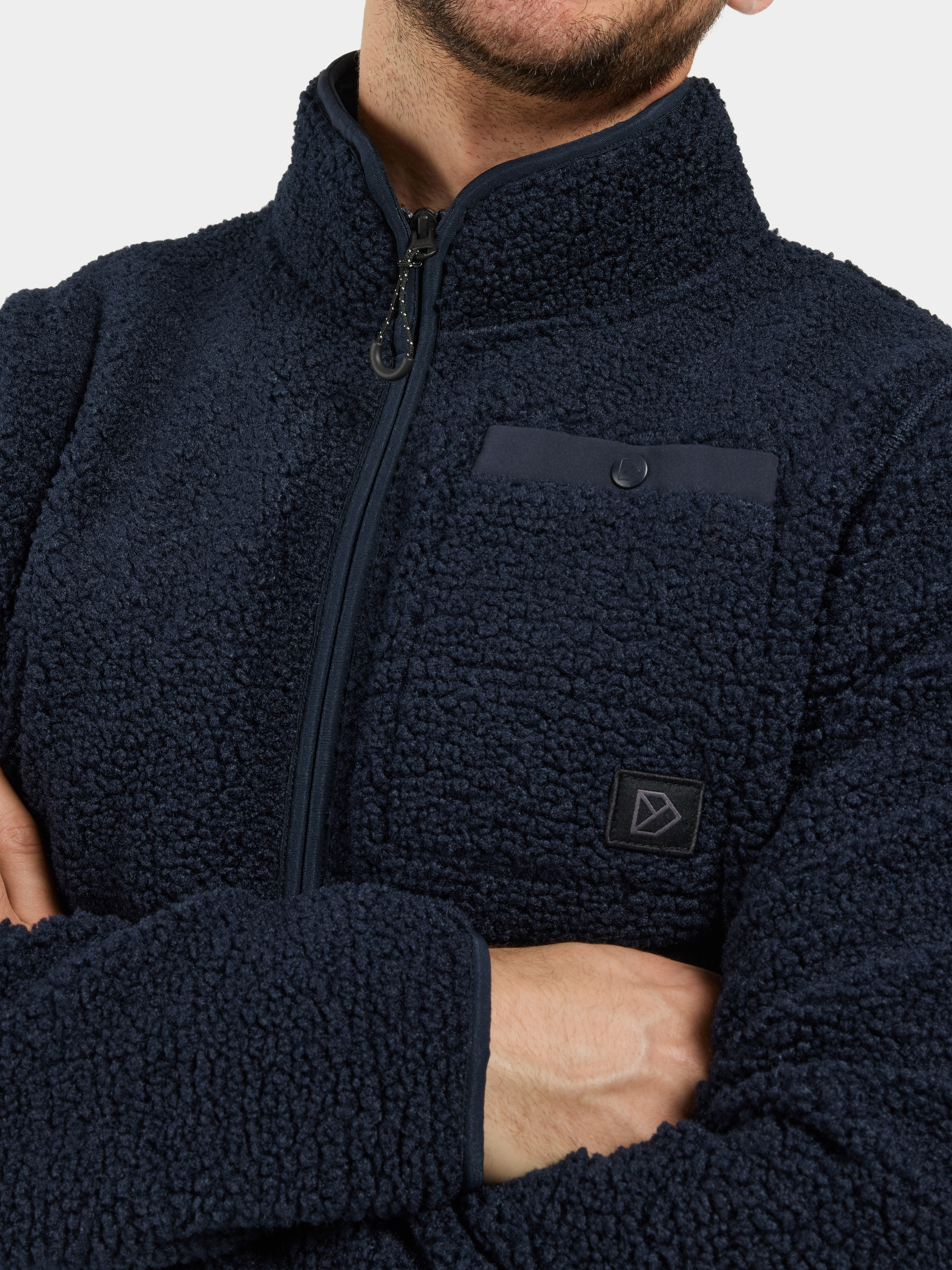 Didriksons Phoenix Giacca Pile Uomo – Morbida, Tasche Con Zip, Taglio Comodo