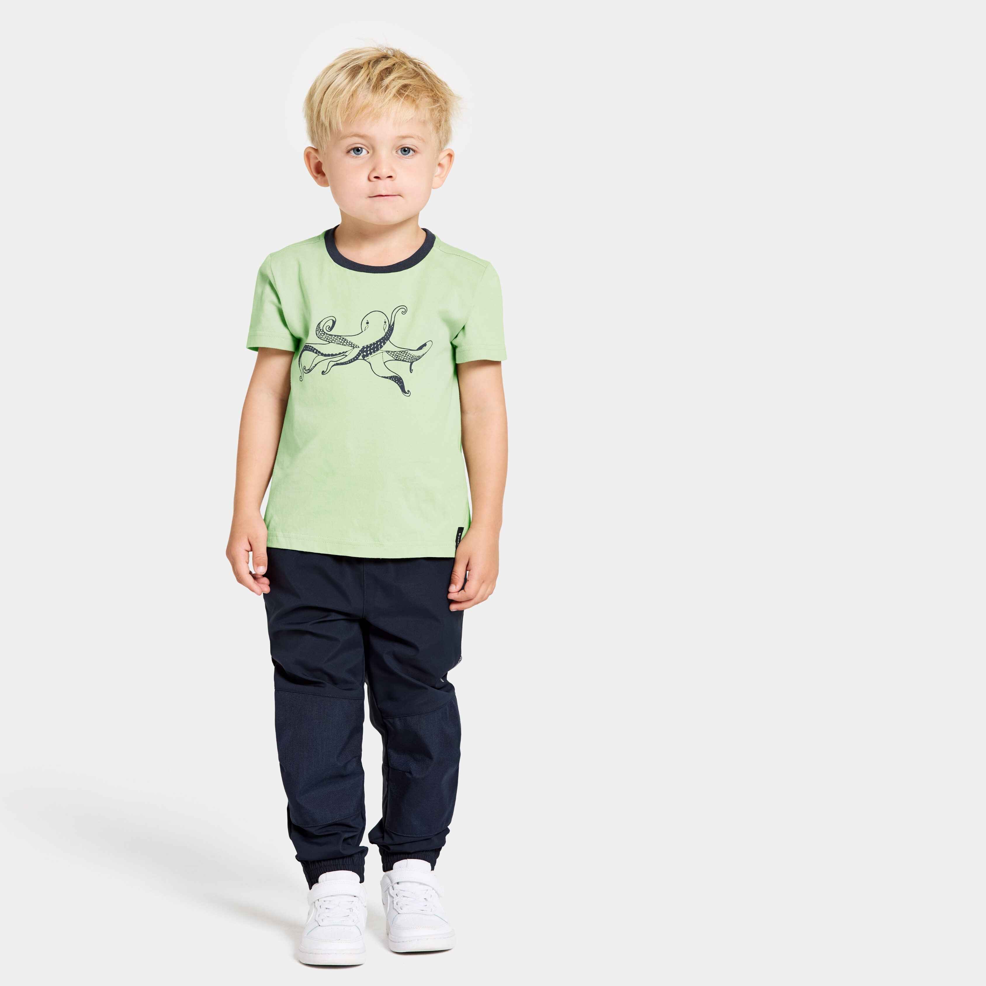 Flox Kids' Pants - Navy - Kids' Walking Trousers - Blue - Size: 100 - Didriksons