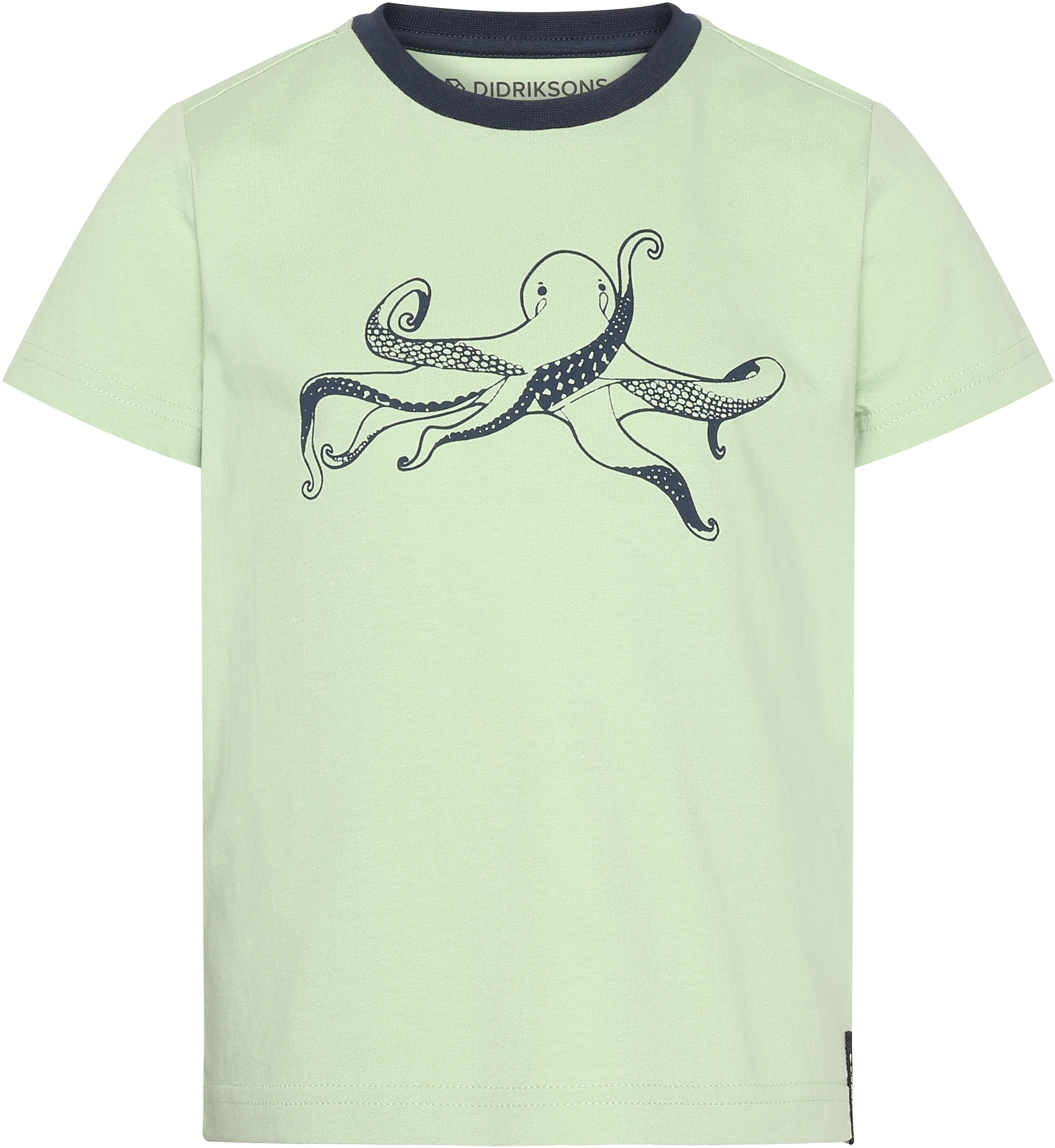 Mynta Kids' Logo T-shirt - Light Algae Green - Barn - T-shirt - Grön - Storlek: 130 - Didriksons