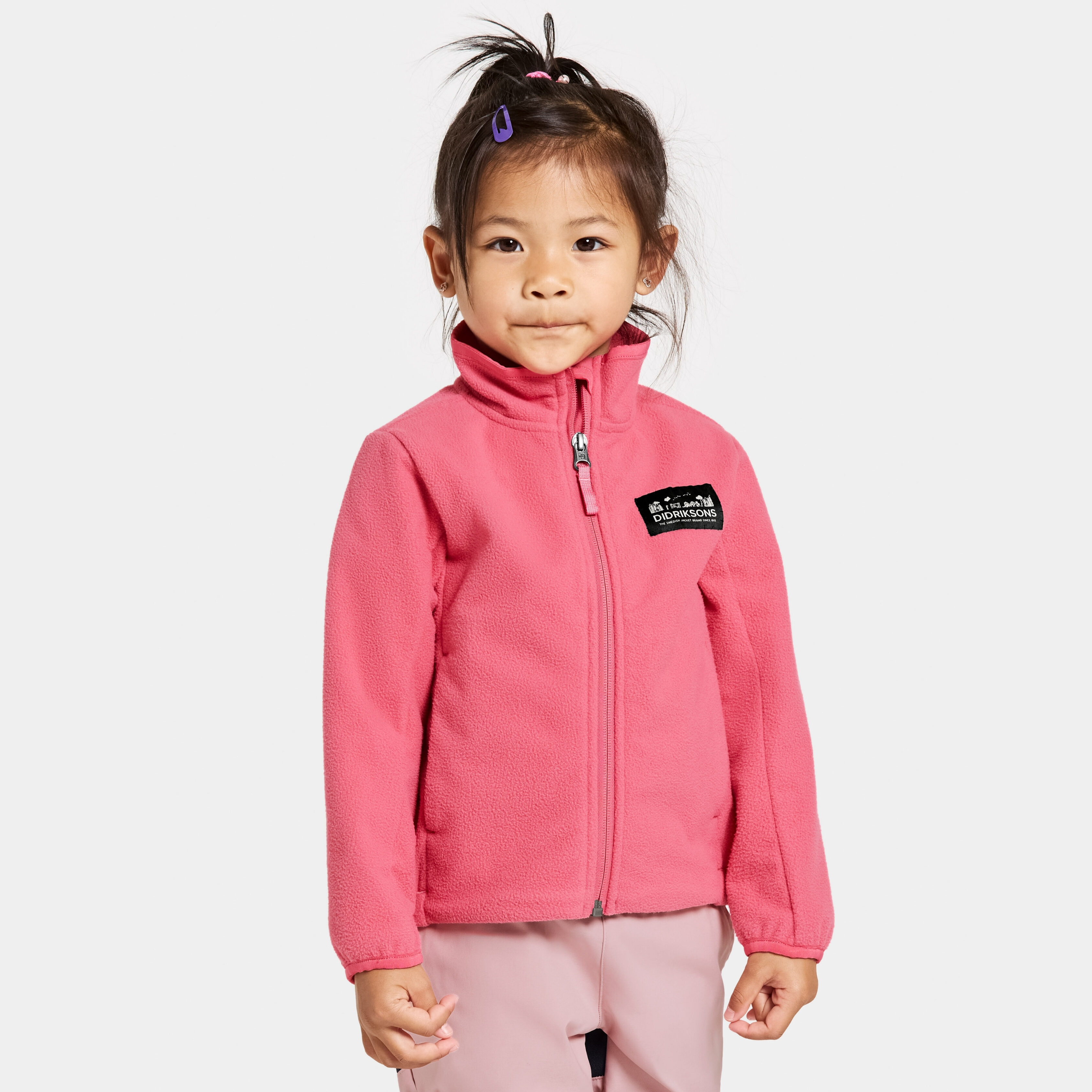 Muskot Kids' Jacket - Dusty Azalea - Kids' Fleece & Midlayer - Pink - Size: 90 - Didriksons