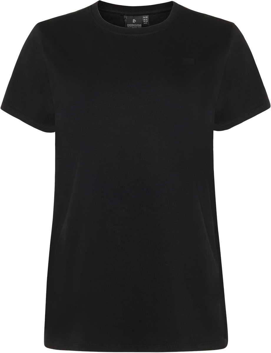 Holly T-shirt - Black - Damen - T-shirt - Schwarz - Größe: 40 - Didriksons