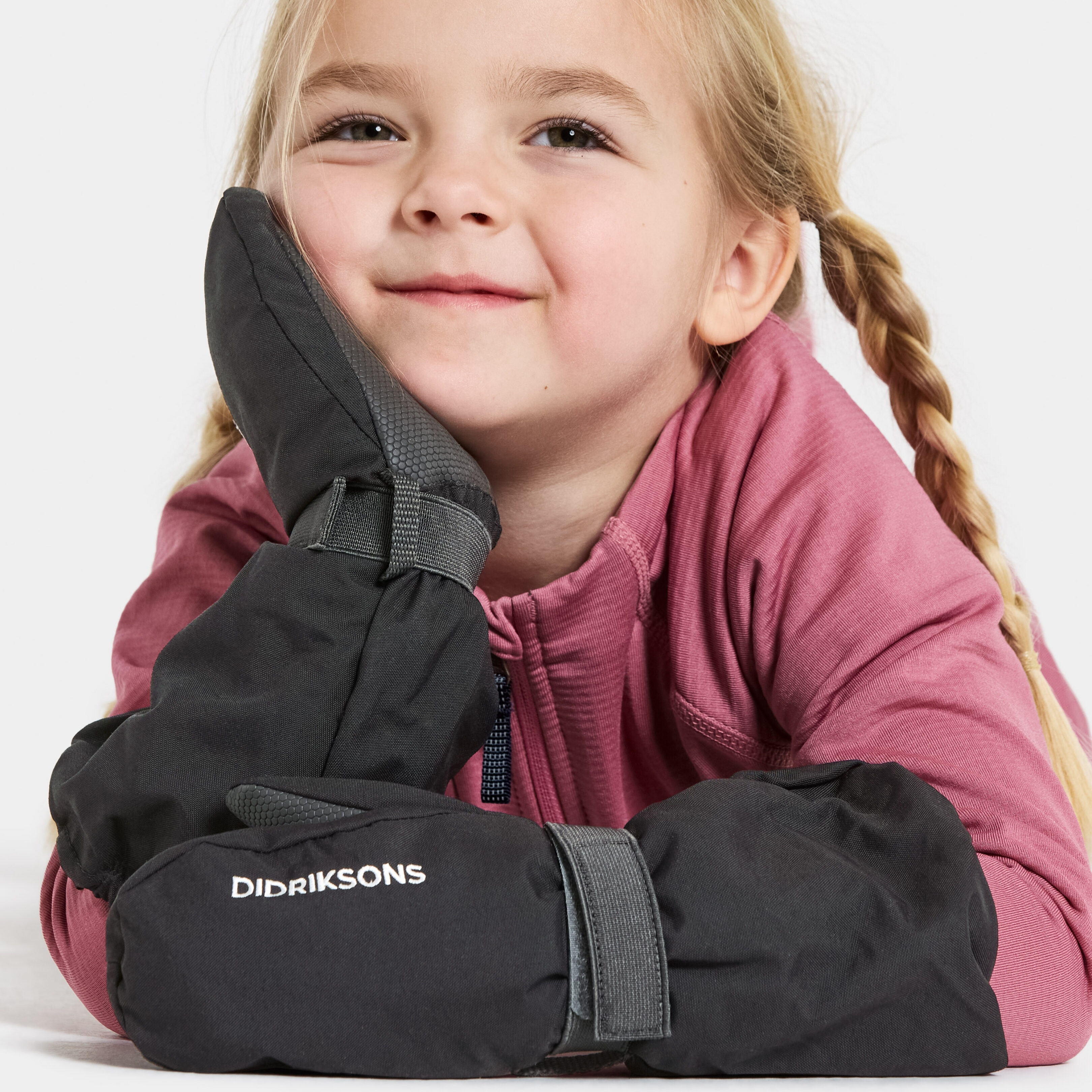 Biggles Kids' Mittens - Black - Barn - Fodrade vantar - Svart - Storlek: 45816 - Didriksons