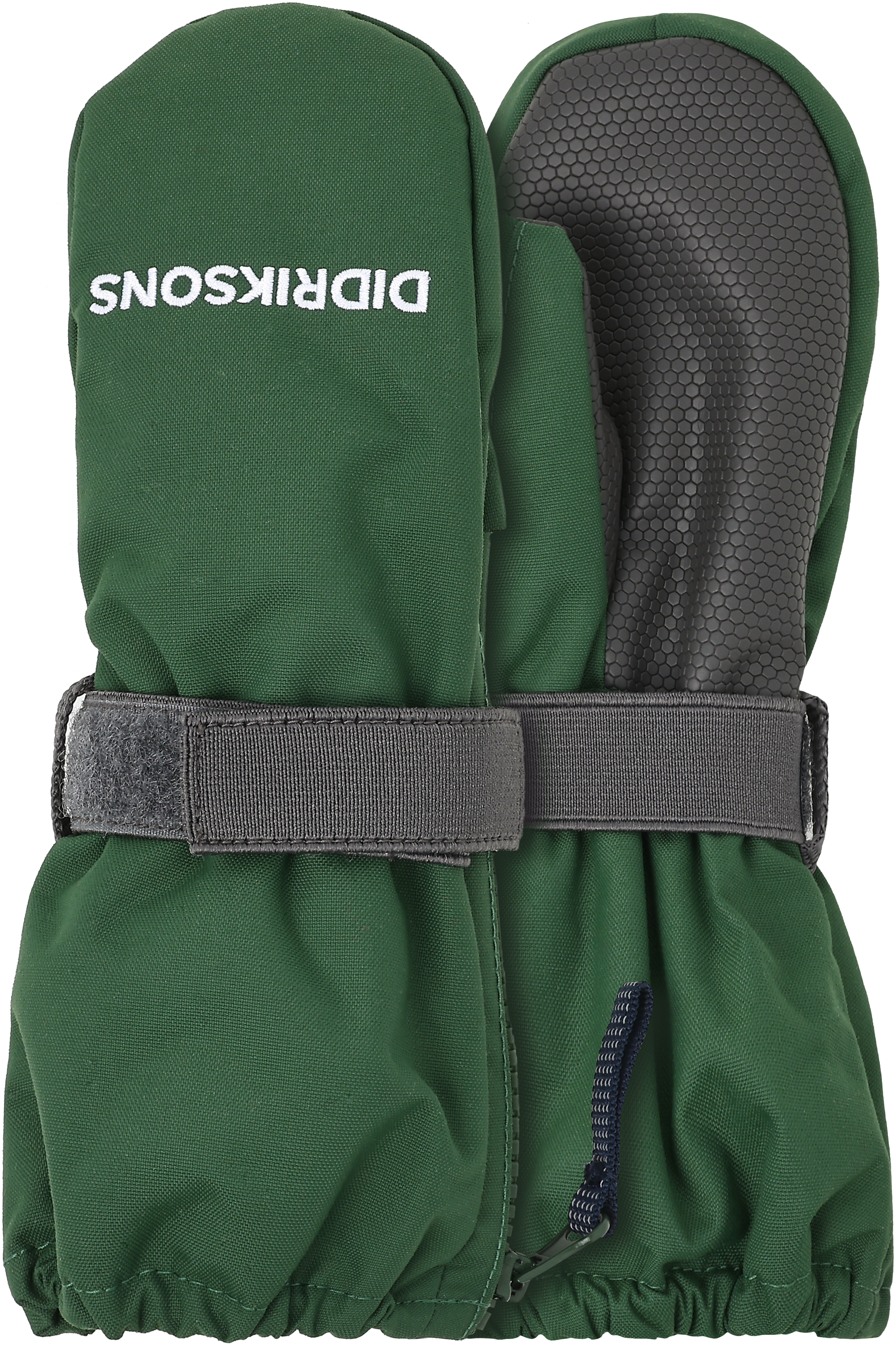Biggles Kid's Zip Mittens - Pine Green - Barn - Forede hansker - Grønn - Størrelse: 0/2 - Didriksons