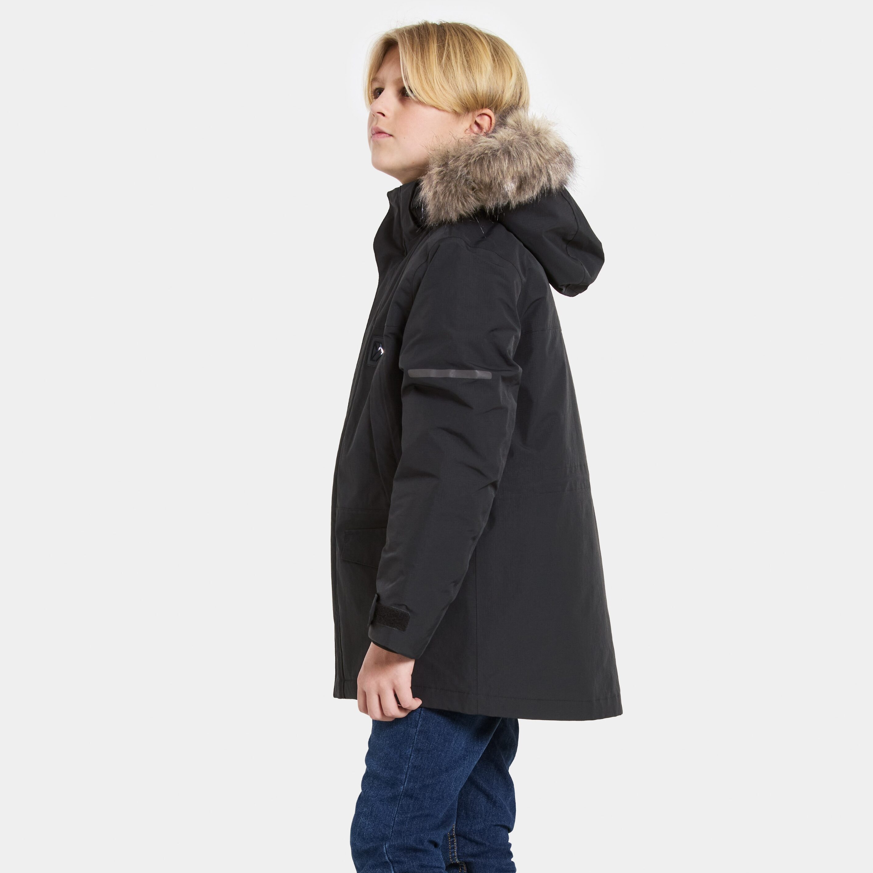 Sylvin Kids' Parka - Black - Kids' Winter jacket - Black - Size: 120 - Didriksons