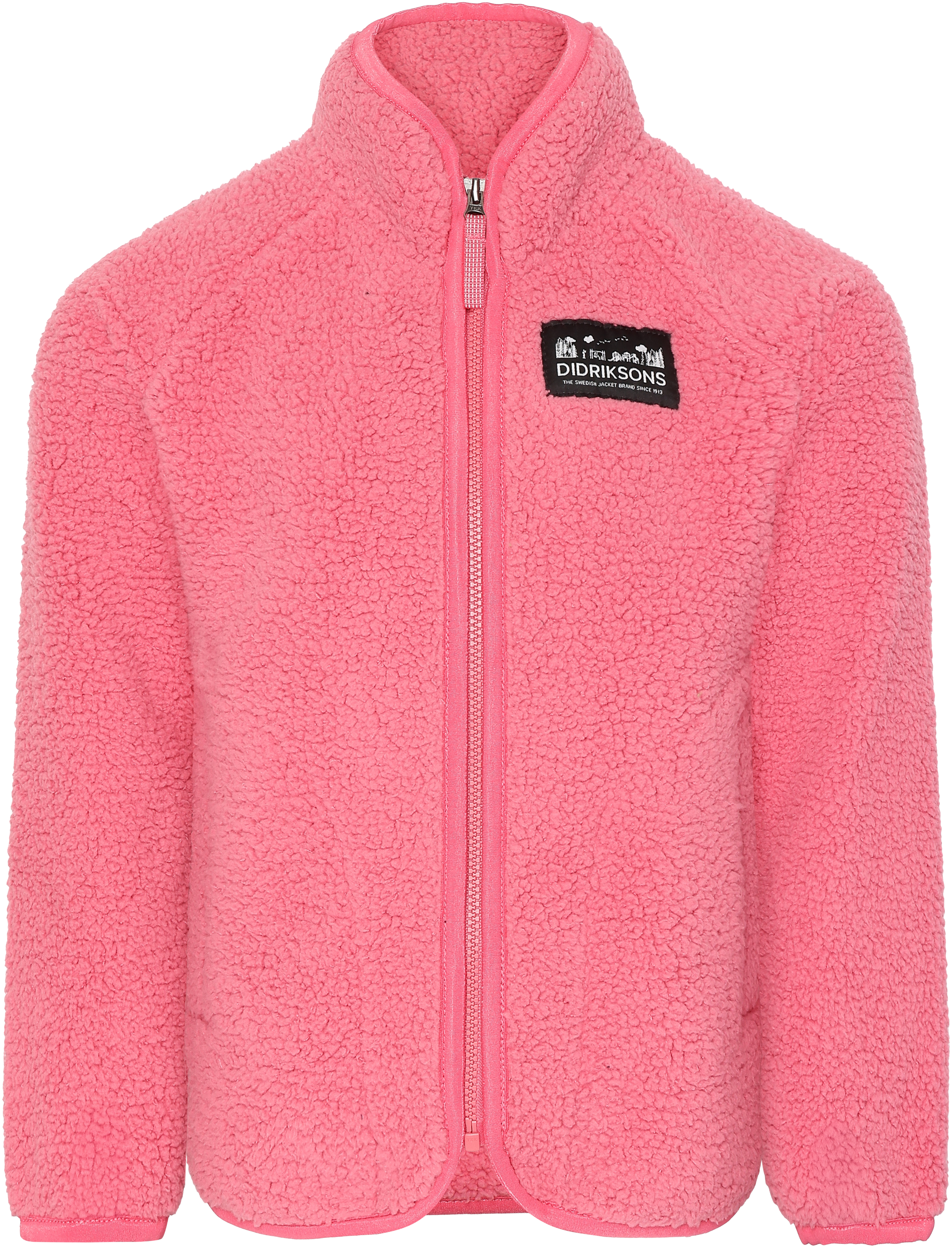 Gibbs Kids' Full-Zip - Dusty Azalea - Barn - Pile fleece - Rosa - Storlek: 110 - Didriksons