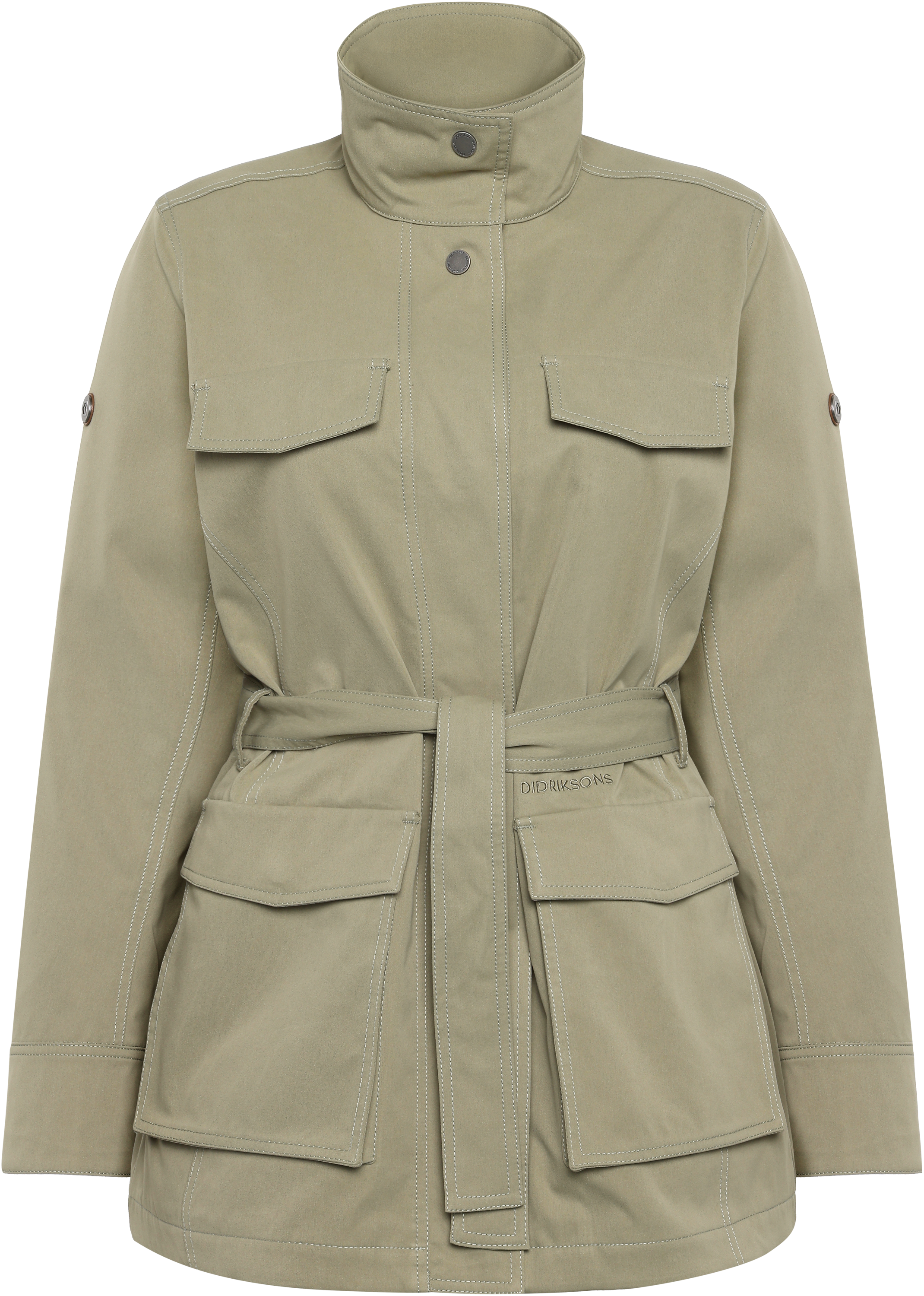 Aimee Jacket - Mistel Green - Dame - Trenchcoat-jakke - Grønn - Størrelse: 44 - Didriksons