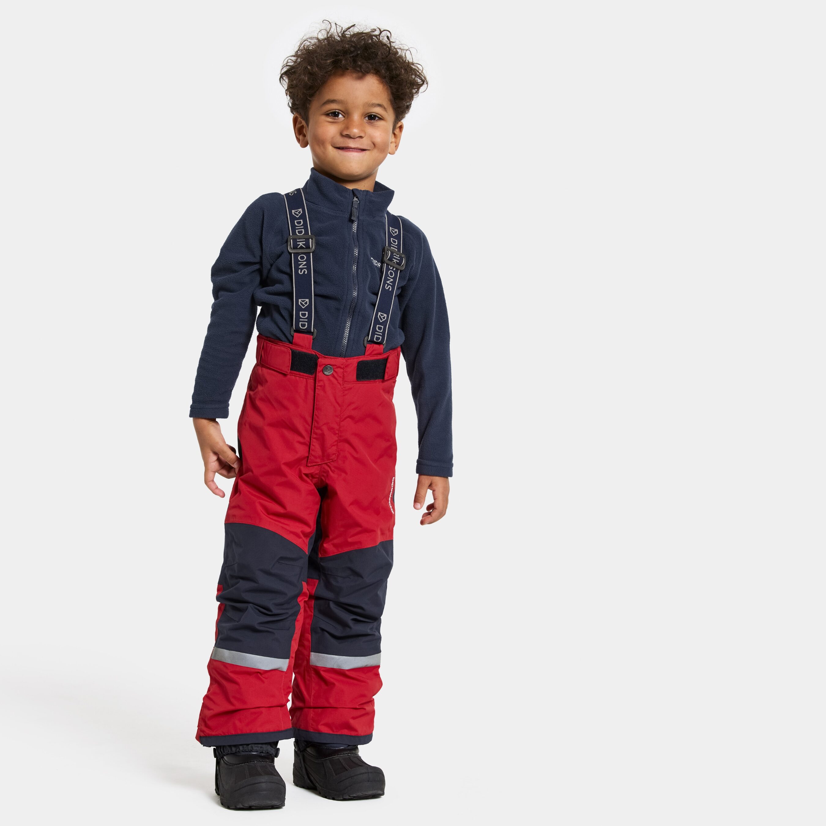 Idre Kids' Pants - Pomme Red - Kids' Waterproof Trousers - Red - Size: 90 - Didriksons