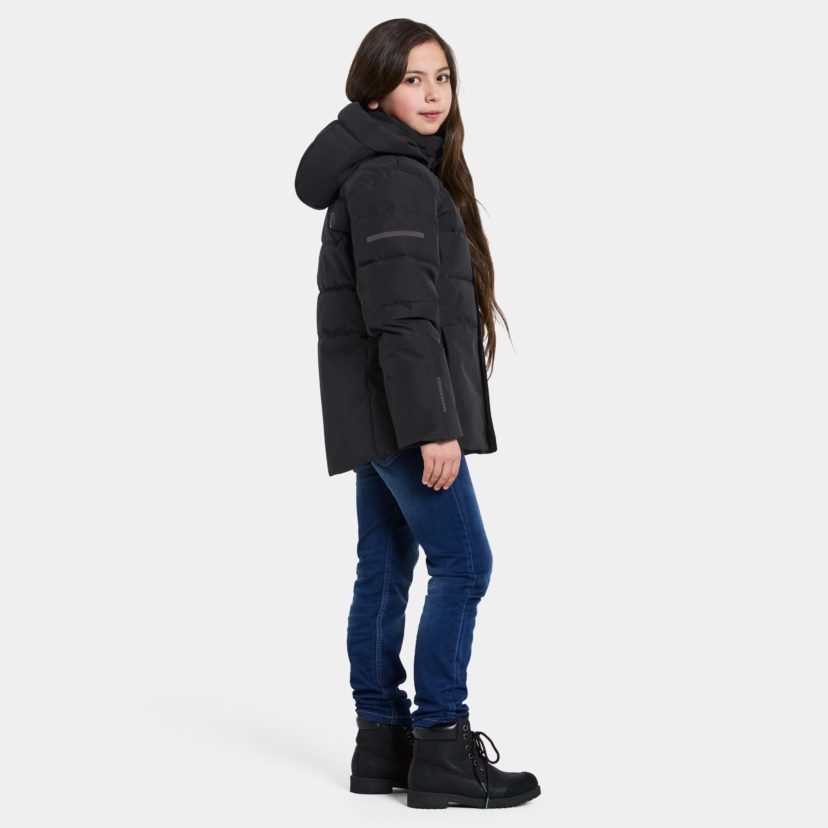 Silikat Kids' Jacket - Black - Kids' Autumn jacket - Black - Size: 140 - Didriksons