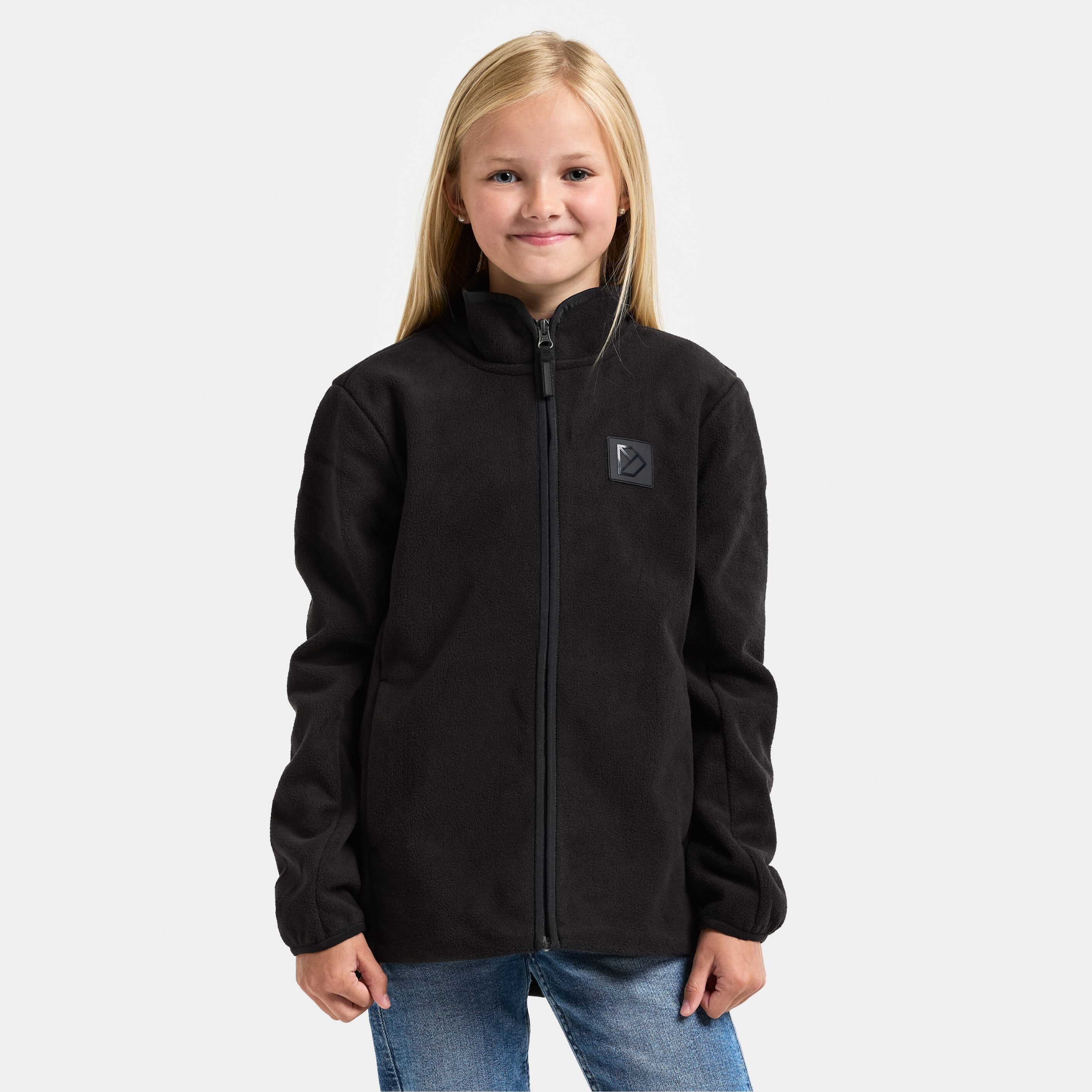 Malakit Kids Fullzip - Black - Kids' Fleece - Black - Size: 140 - Didriksons