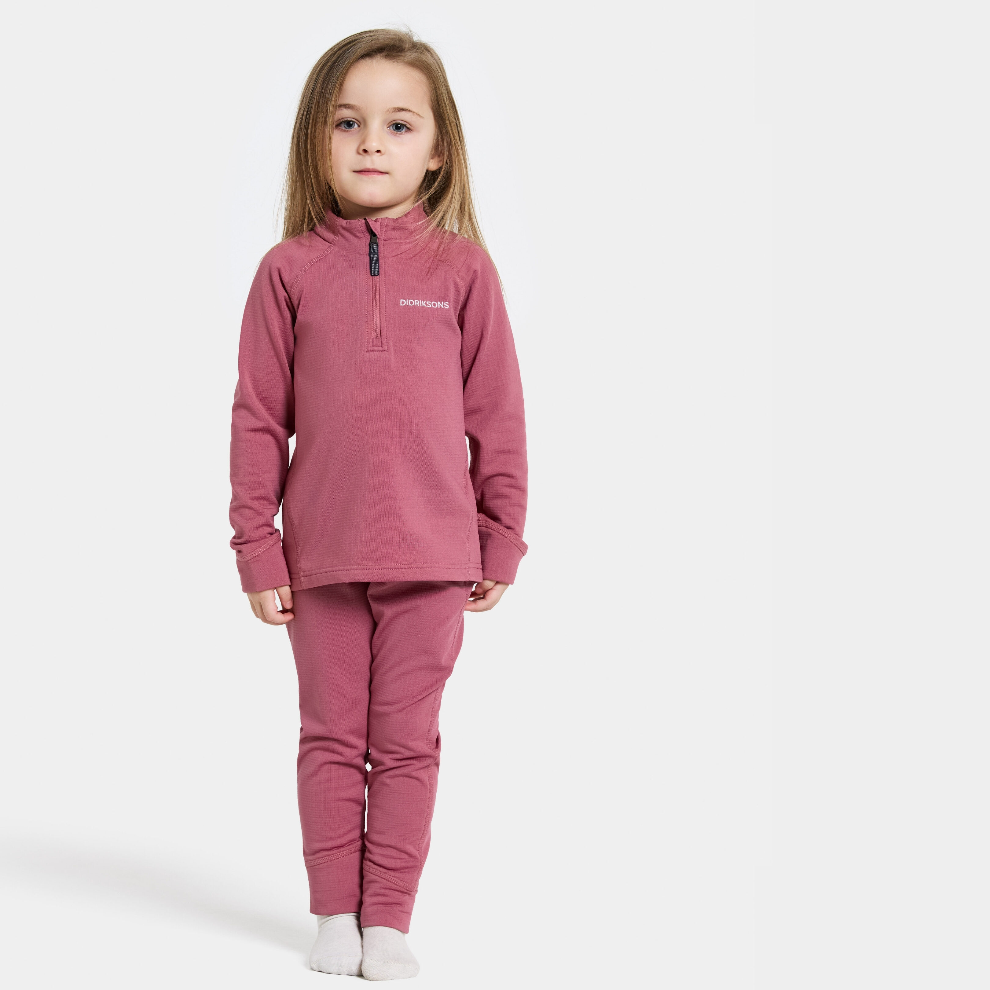Jadis Kids' Set - Heather Pink - Barn - Fleece - Rosa - Storlek: 140 - Didriksons