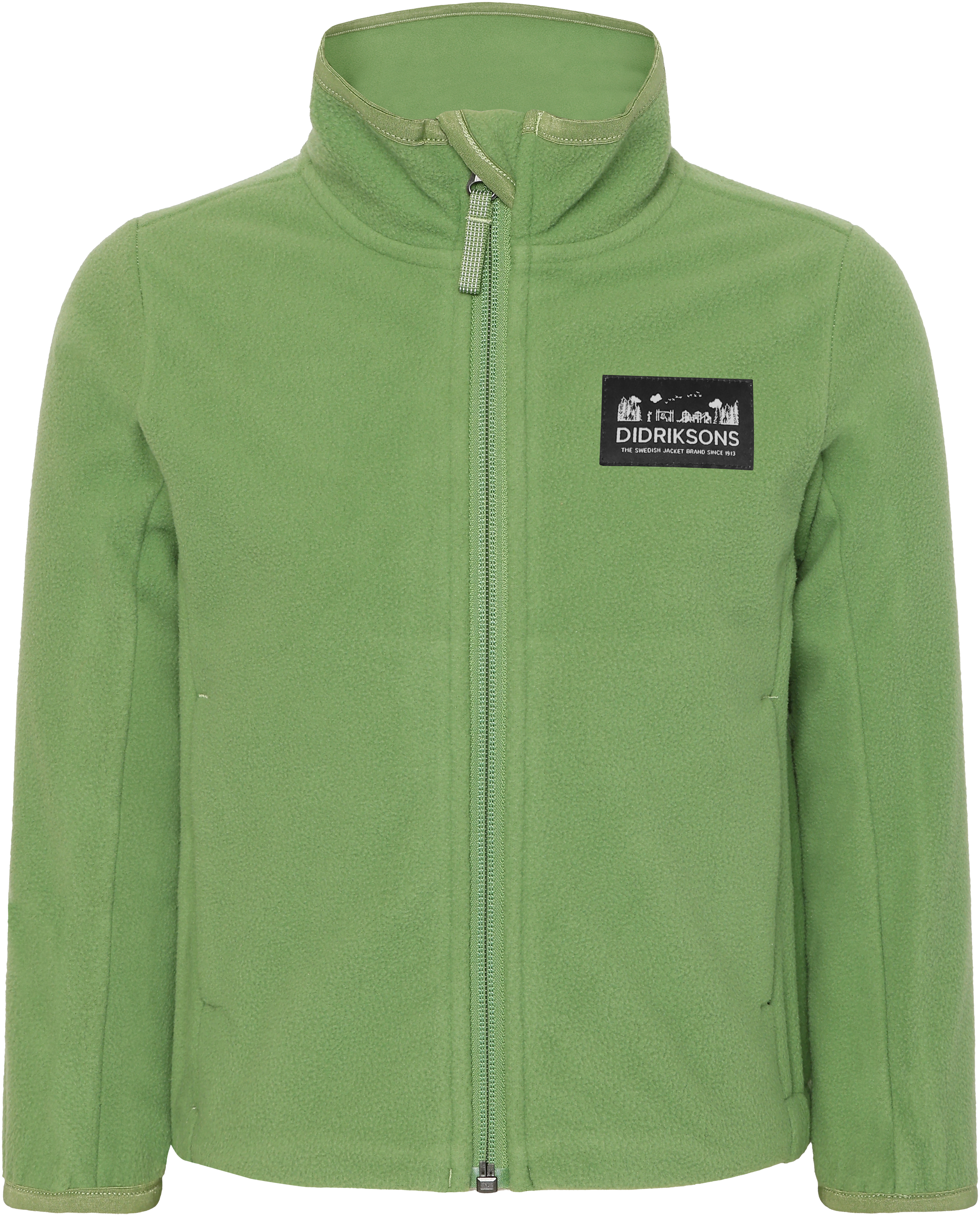 Muskot Kids' Jacket - Algae Green - Barn - Fleecejacka - Grön - Storlek: 140 - Didriksons