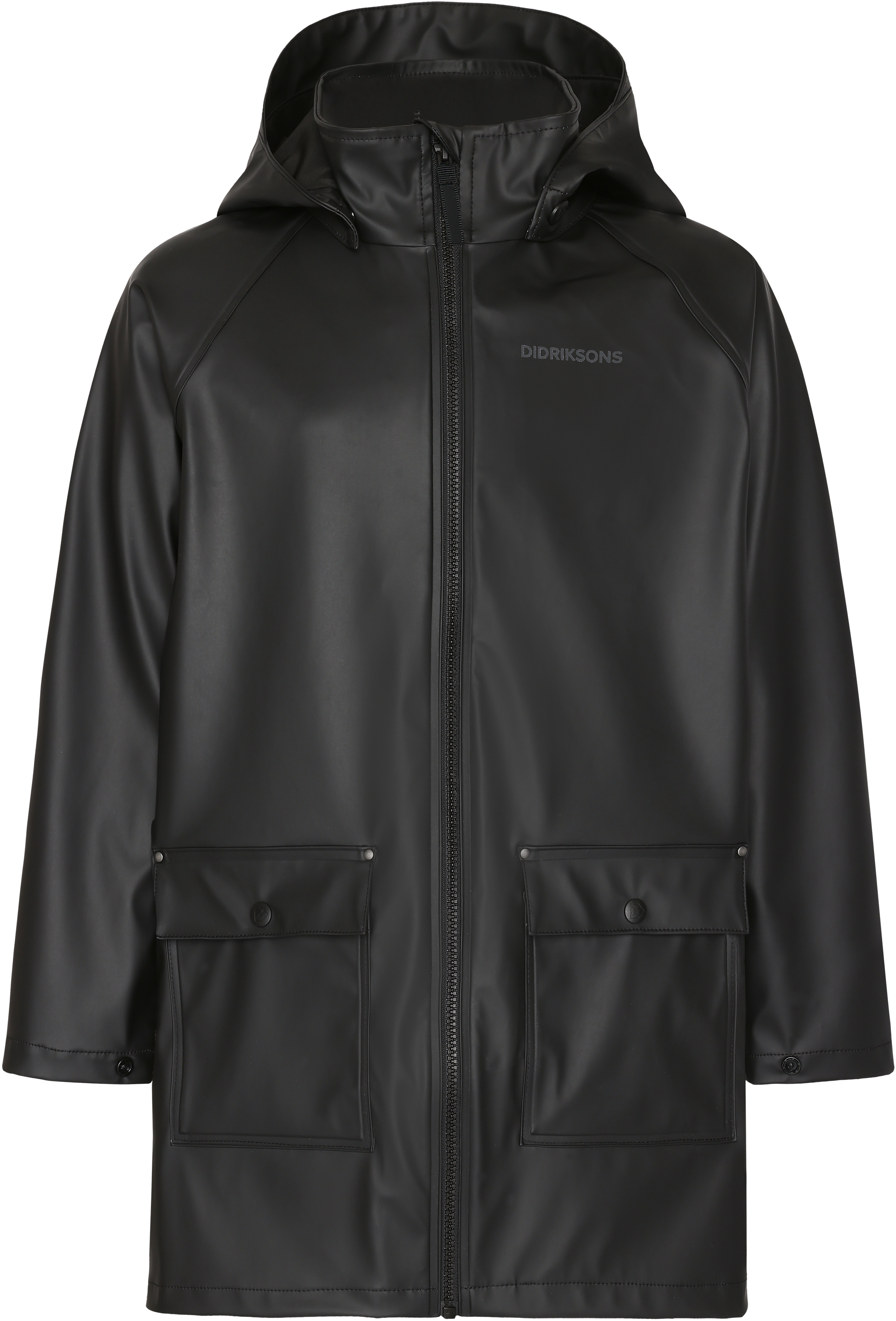 Giga Kid's Jacket - Black - Barn - Regnjakke - Svart - Størrelse: 140 - Didriksons