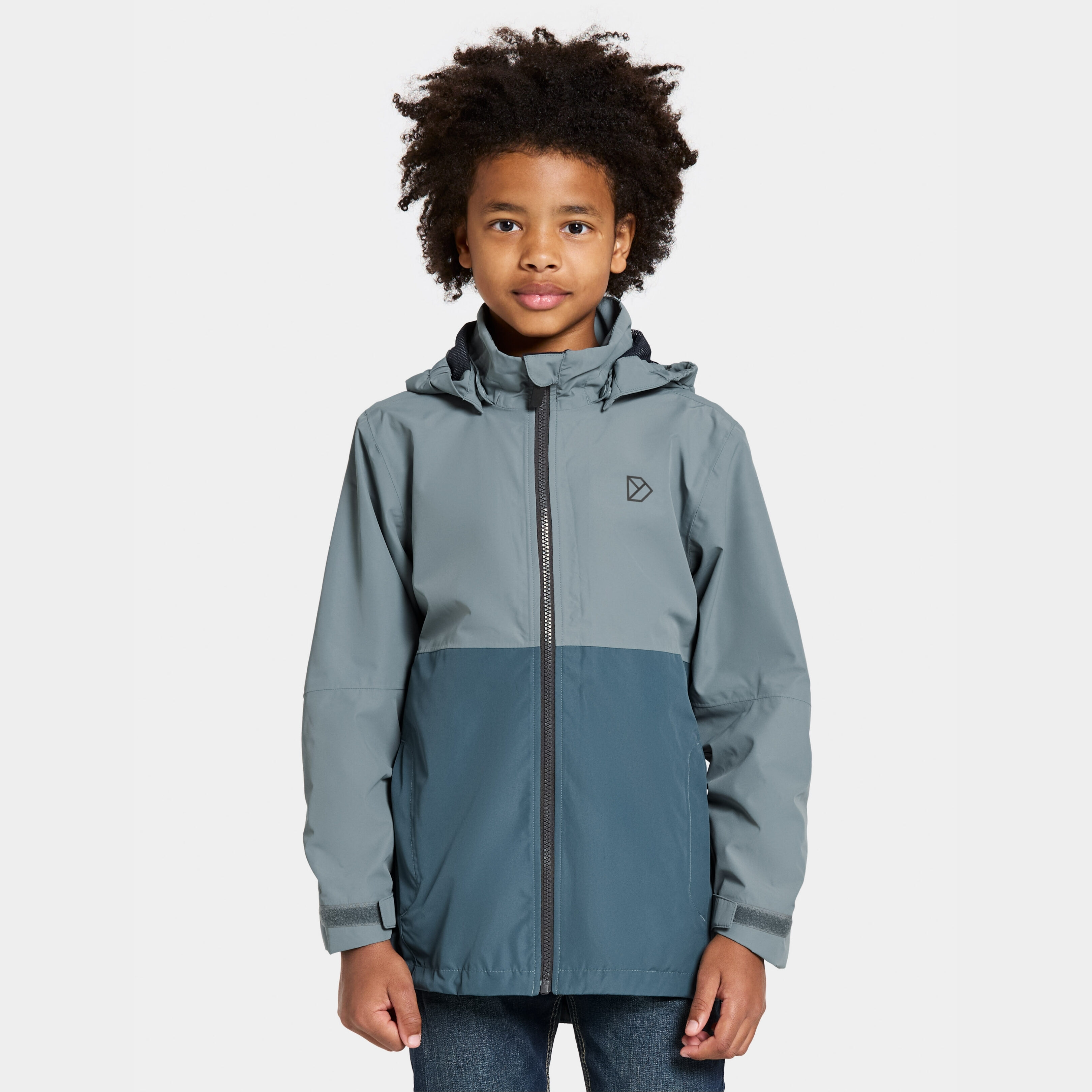 Piko Kids Jacket - Factory Blue - Barn - Regnjacka - Blå - Storlek: 140 - Didriksons